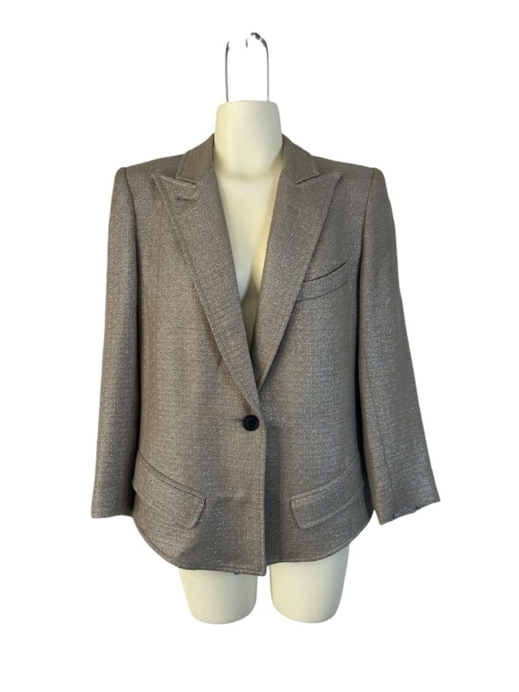 SMYTHE Smythe THE Golden Blazer Size 6 - Worn Once ! Size M / US 6-8 / IT 42-44 - 1 Thumbnail
