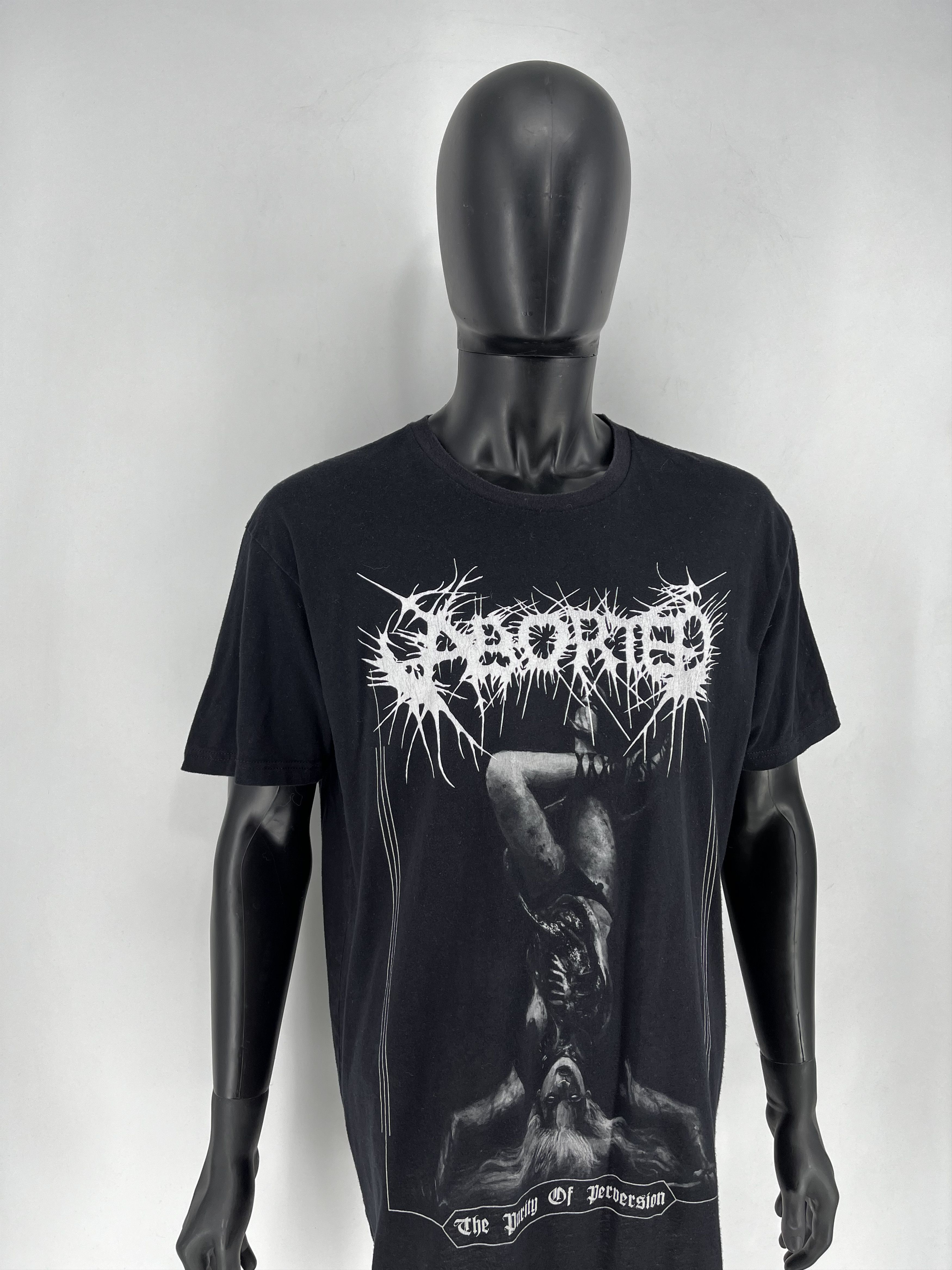 Band Tees The Purity Of Perversion Aborted Band Black T-Shirt Cotton Size US XL / EU 56 / 4 - 3 Thumbnail
