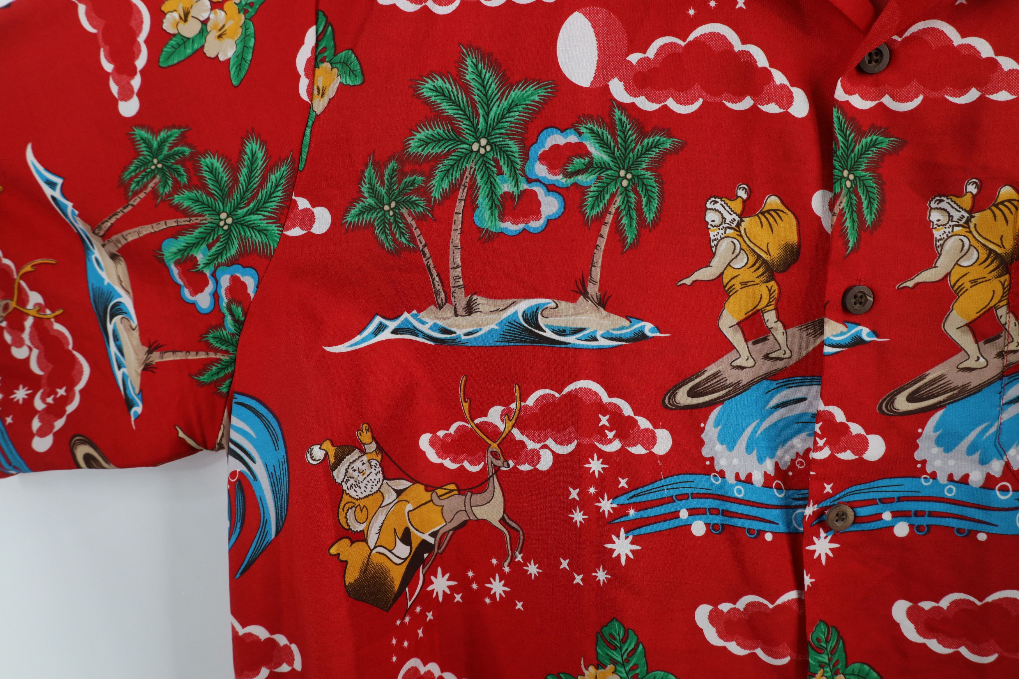 Vintage Vintage 90s Streetwear Claus Surfing Hawaiian Button Shirt Size US XL / EU 56 / 4 - 6 Thumbnail