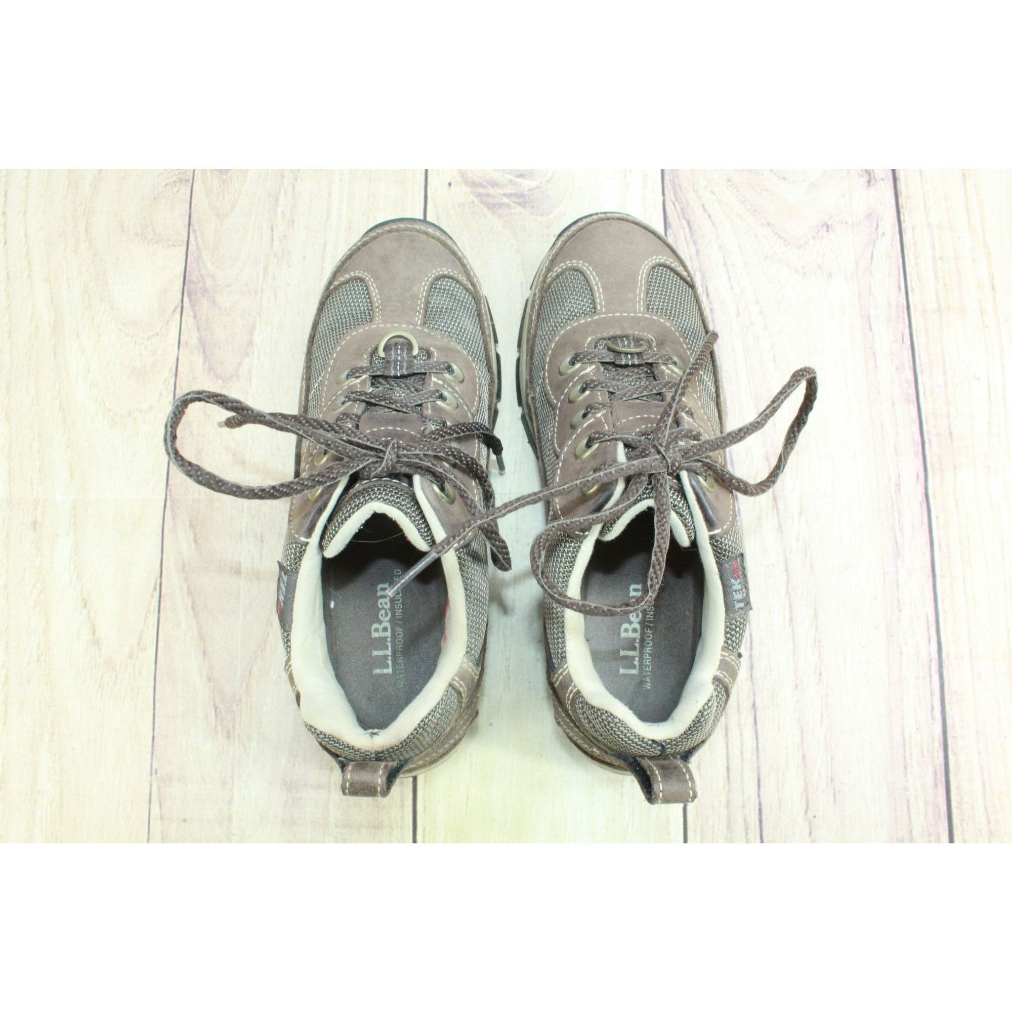 L.L. Bean LL Bean Leather Insulated Arctic Grip Snow Sneaker Shoes Size US 6 / IT 36 - 7 Thumbnail