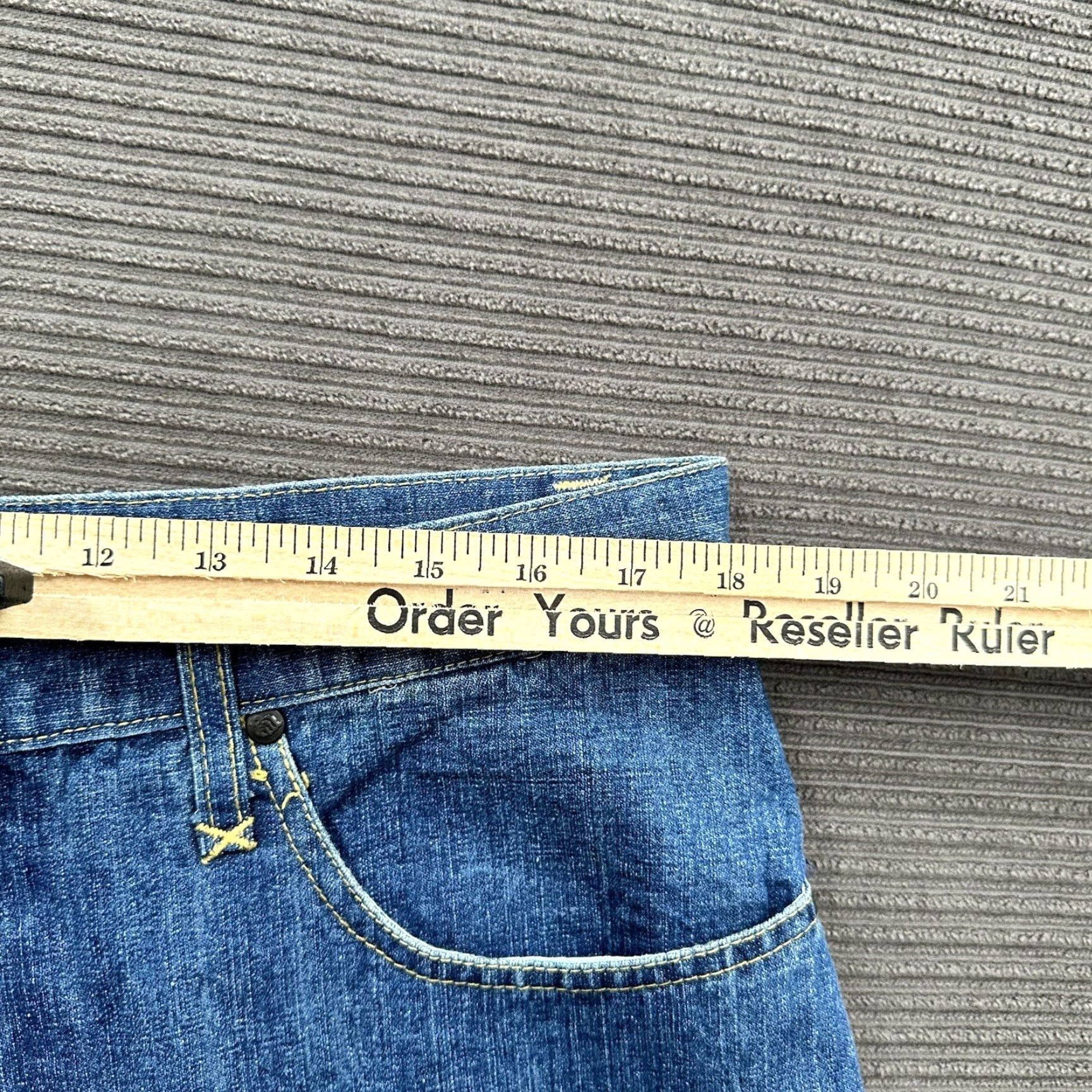 Rocawear Rocawear Jeans Men 38/32.5 Blue Cotton Denim Baggy Straight Relaxed Regular 90s Theme Mens Jeans Size US 38 / EU 54 - 4 Thumbnail