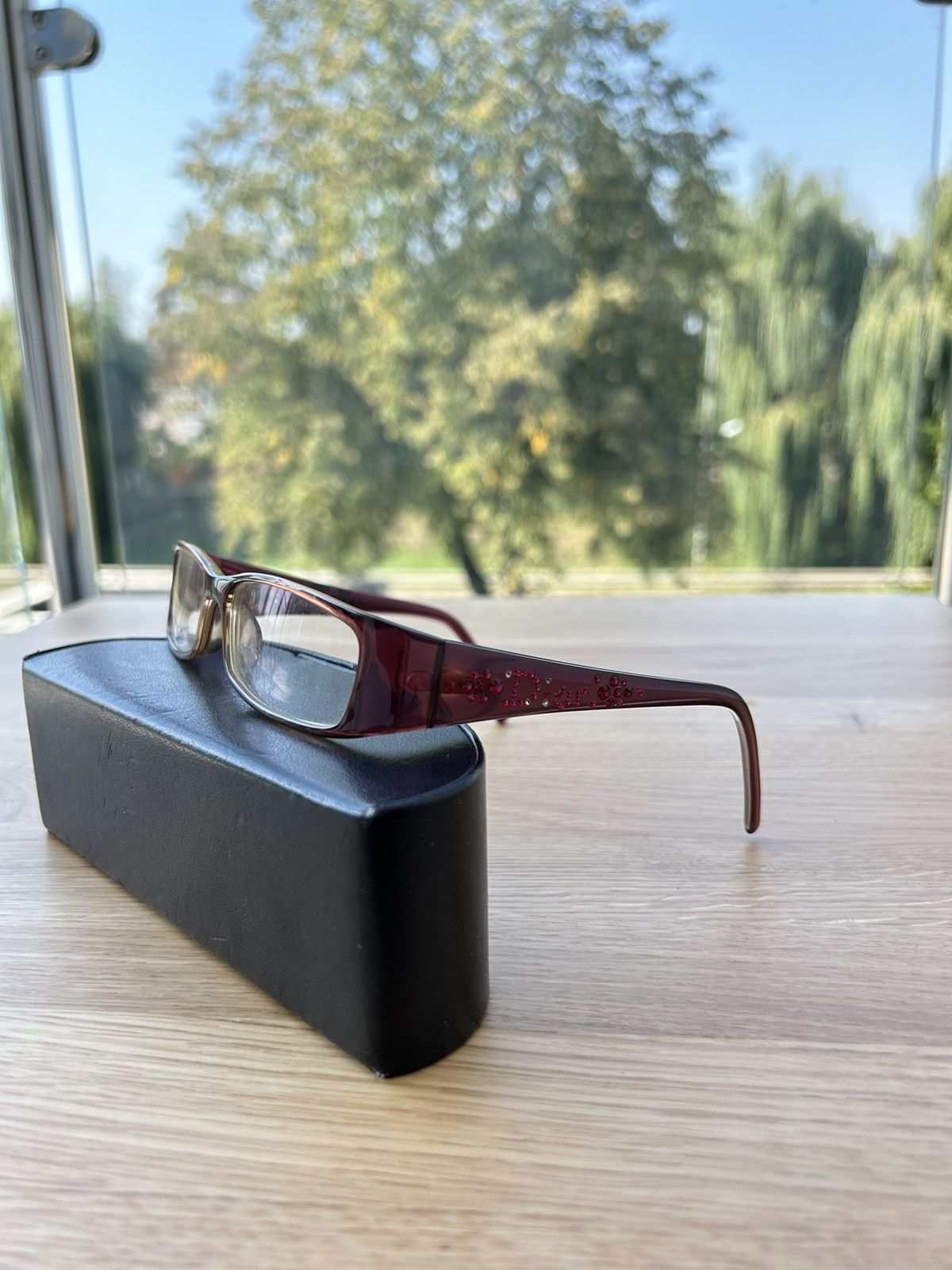 Dior × Vintage Christian Dior '00s Diamond Flat Glasses Size ONE SIZE - 1 Thumbnail