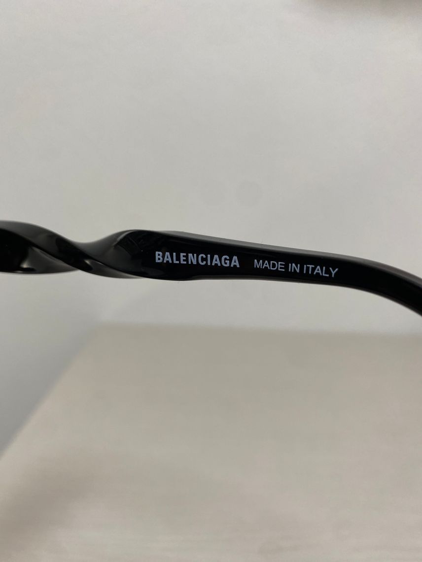 Balenciaga BALENCIAGA BB0209SA 001 Black Grey 55 mm Sunglasses Size ONE SIZE - 5 Thumbnail