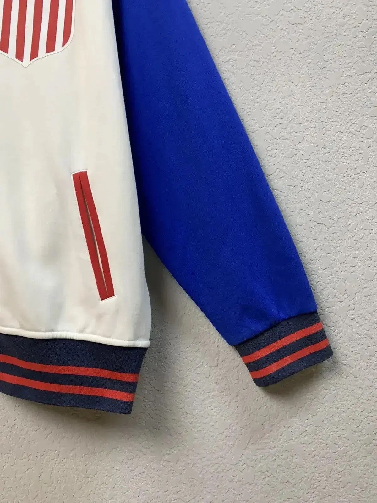 Japanese Brand × Polo Ralph Lauren New Polo Ralph Lauren USA Olympics Colorblock Varsity Jacket Size US XXL / EU 58 / 5 - 11 Thumbnail