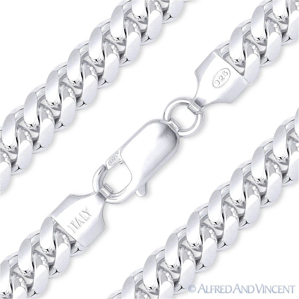 Other 8mm Miami Cuban / Curb Link Italian Chain Bracelet Size ONE SIZE - 1 Thumbnail
