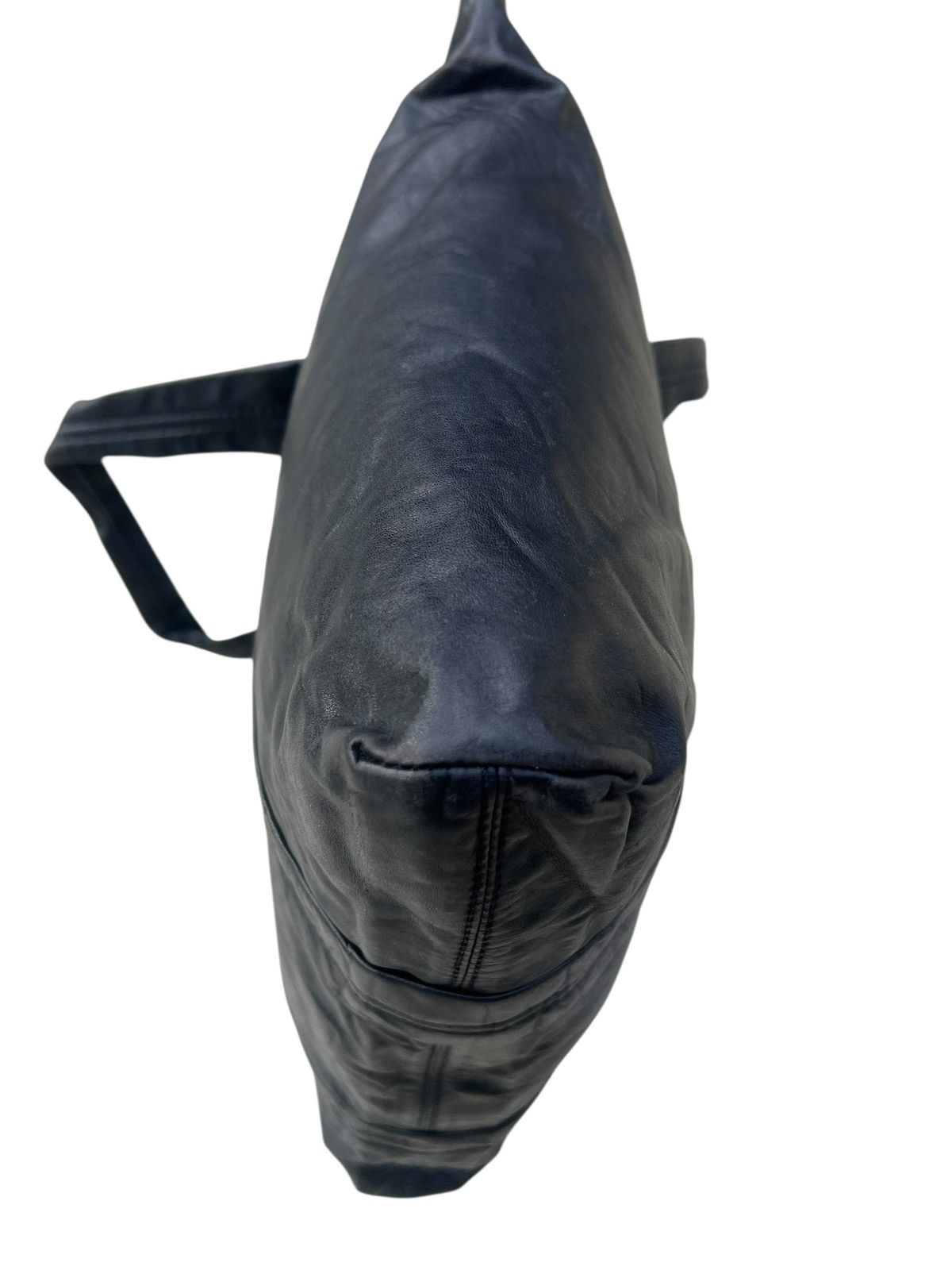 Leather Vintage 90s Martine Sitbon Distressed Patina Leather Bag Size ONE SIZE - 13 Thumbnail