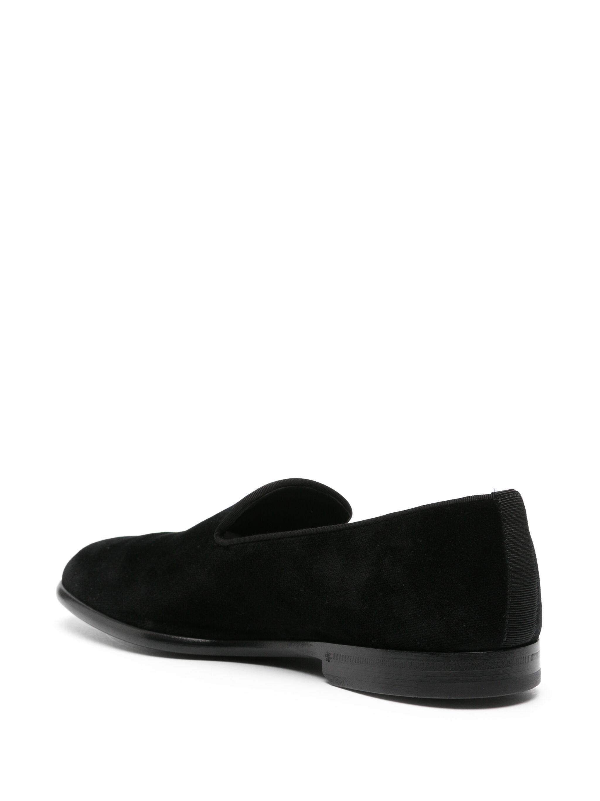 Dolce & Gabbana o1y0125 Velvet Loafers in Black Size US 12 / EU 45 - 3 Thumbnail