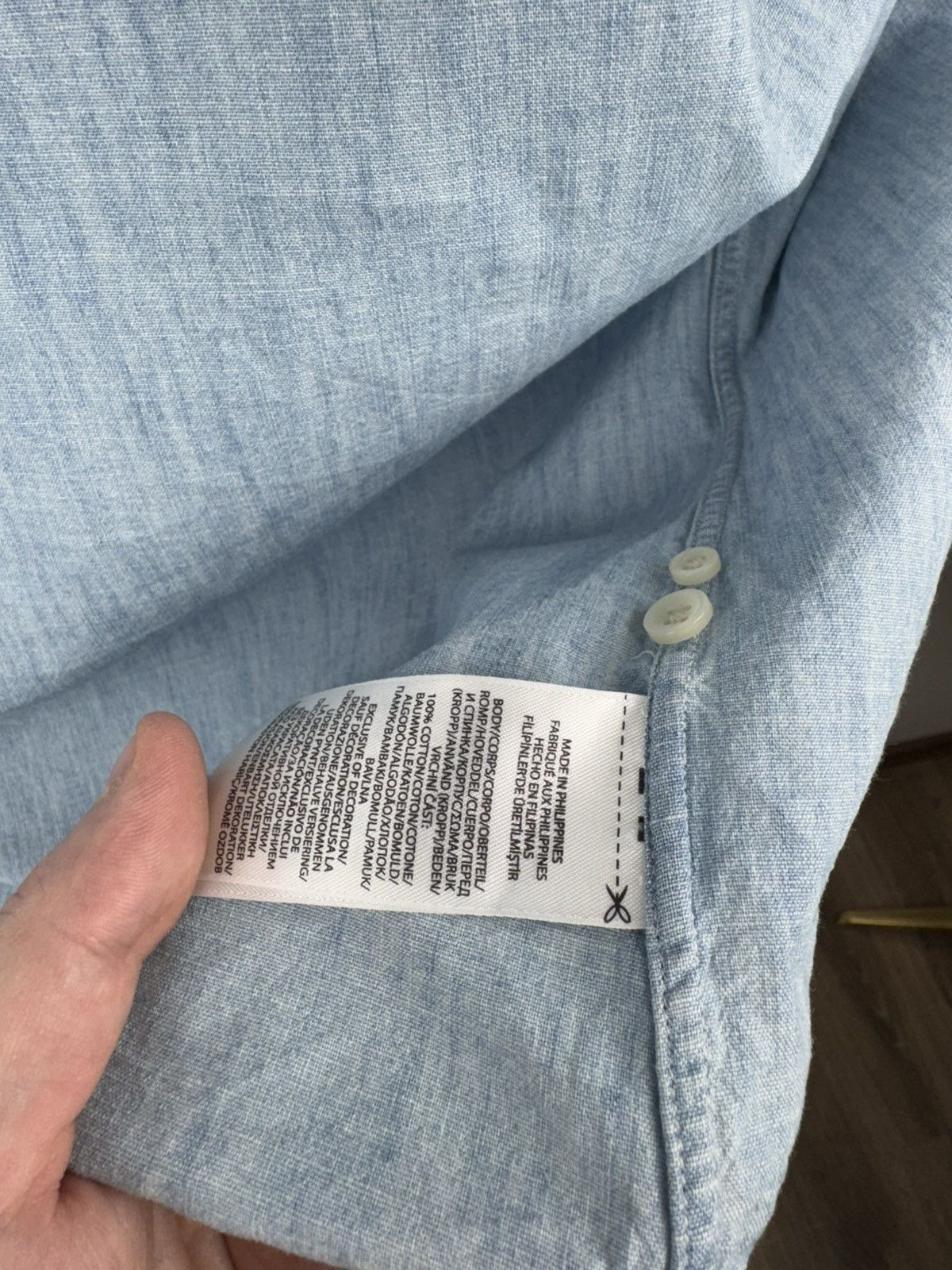 Ralph Lauren Men’s Vintage Ralph Lauren Denim Short Sleeve Shirt size L Size US L / EU 52-54 / 3 - 7 Thumbnail