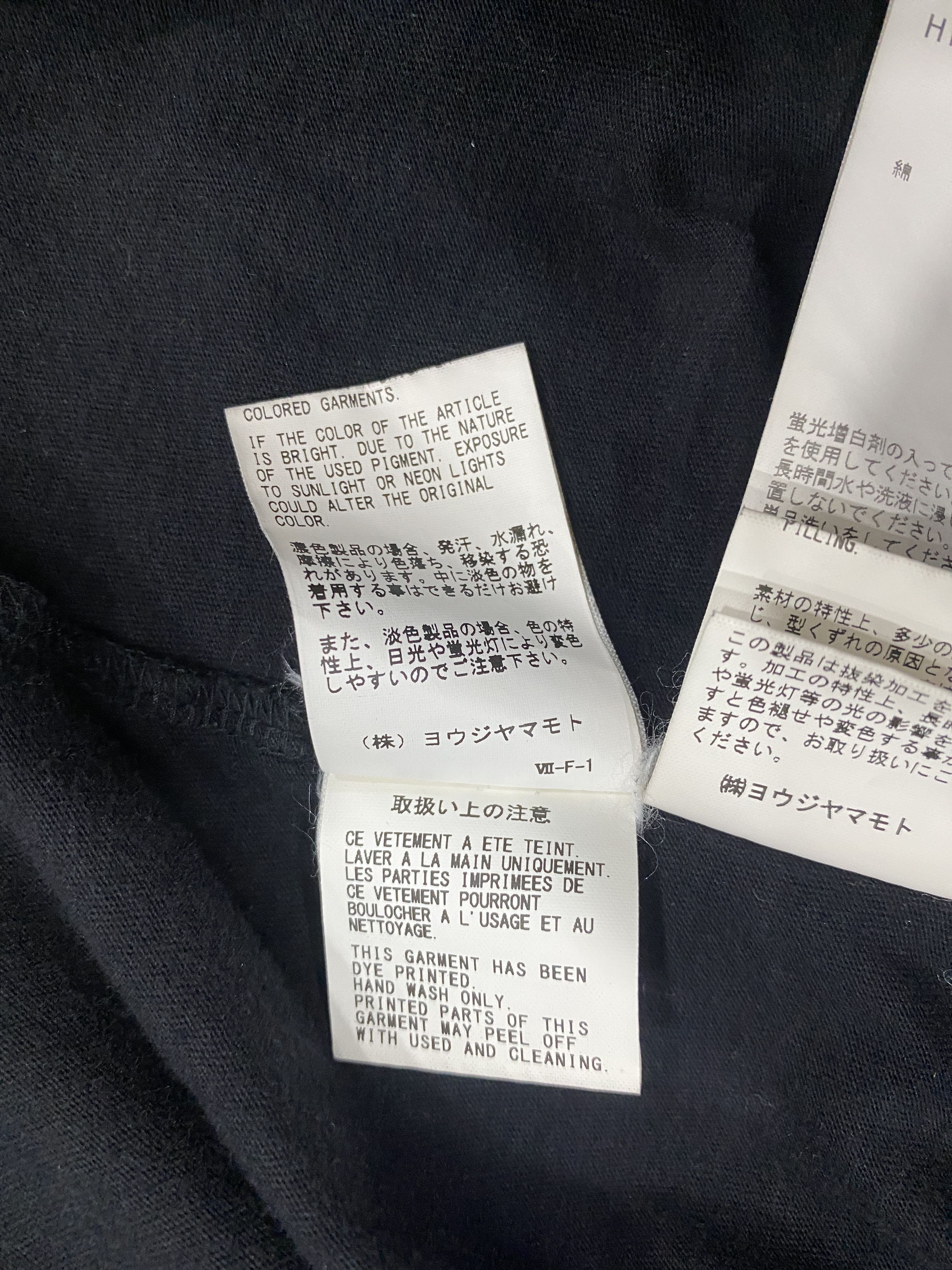 Yohji Yamamoto YOHJI YAMAMOTO 19SS Black Letter Tee Shirt Size US L / EU 52-54 / 3 - 6 Thumbnail