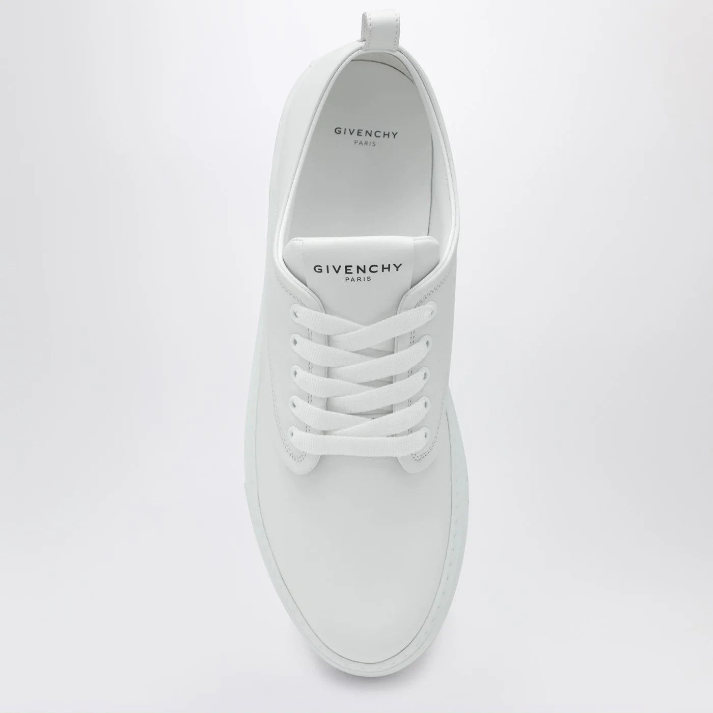Givenchy o1d2blof0426 Leather New City Low-Top Sneakers in White Size US 8.5 / EU 41-42 - 3 Thumbnail