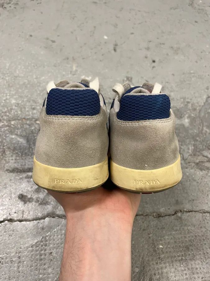 Prada 2000s Prada Grey Canvas America’s Cup Size US 6 / IT 36 - 7 Thumbnail