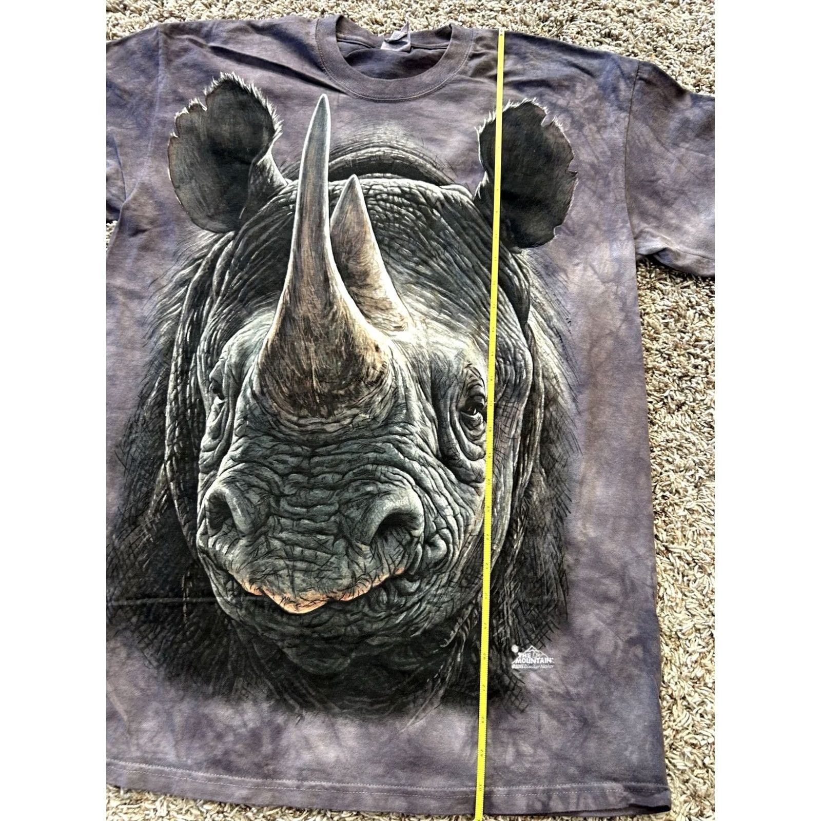 The Mountain The Mountain Rhino T-Shirt L Unisex Adults Regular Gray Cotton Rhino Face Cancel Size US L / EU 52-54 / 3 - 5 Thumbnail
