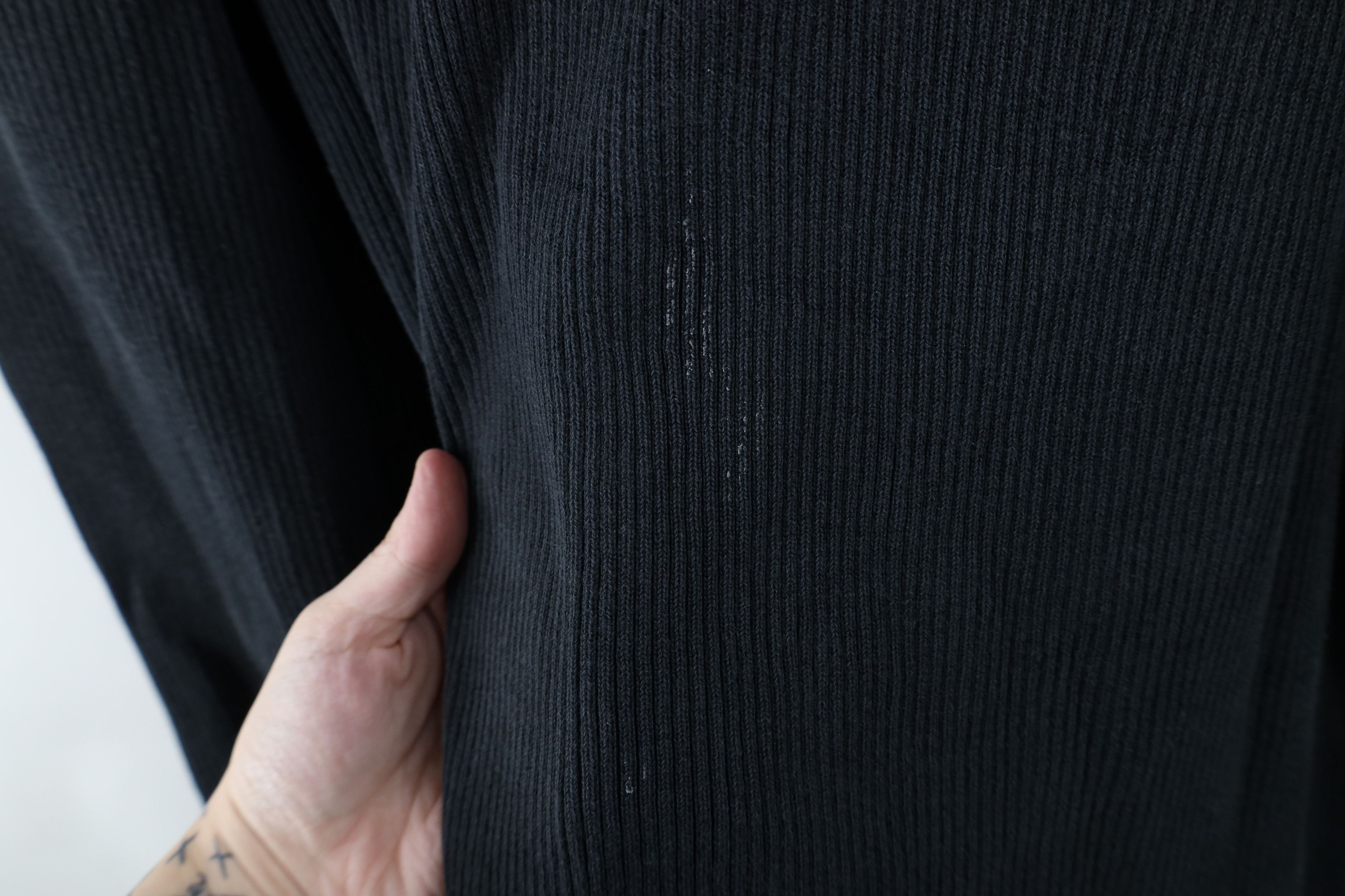 Harley Davidson × Vintage Vintage 90s Harley Davidson Out Ribbed Knit Sweater Black Size 3XL / US 20-22 - 6 Thumbnail