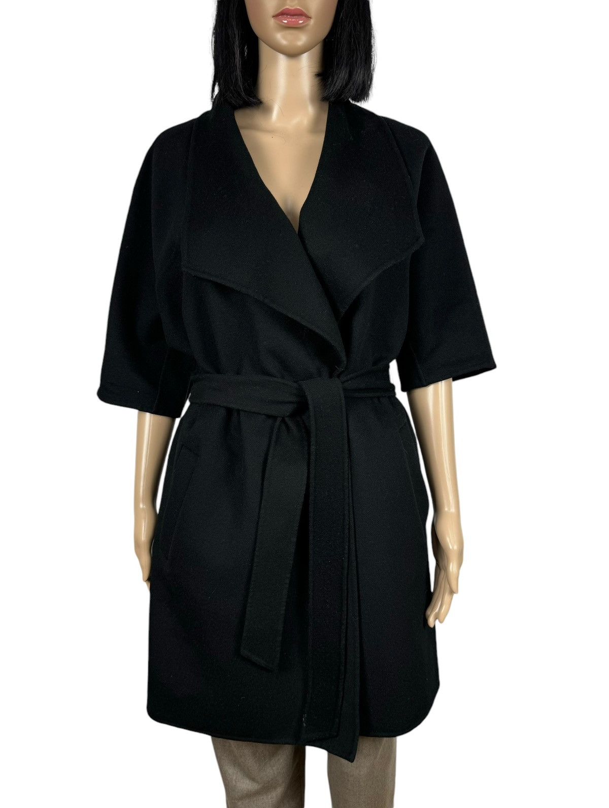 Max Mara Max Mara Studio Lana Wool-Cashmere Coat Short Sleeve Size S / US 4 / IT 40 - 3 Thumbnail