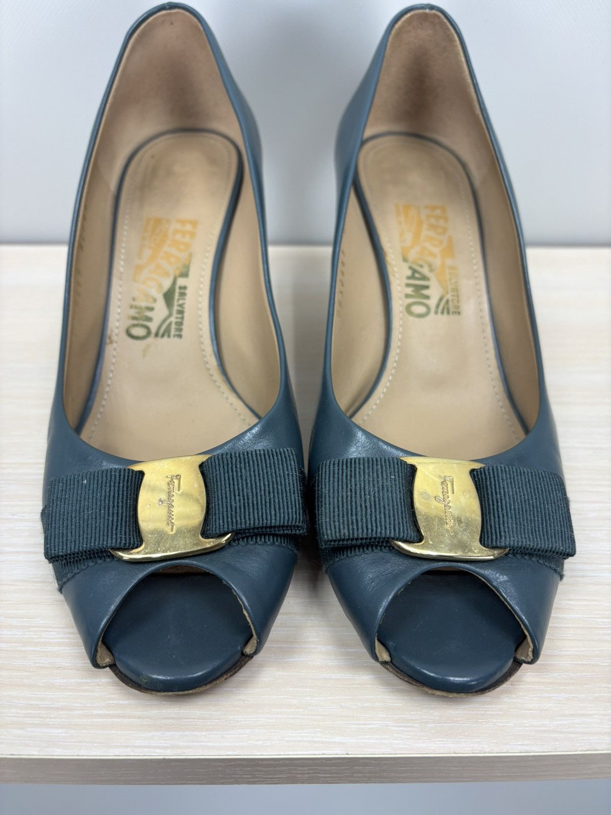 Salvatore Ferragamo Womens heels Salvatore Ferragamo Size 6 1/2 Color Blue Size US 6.5 / IT 36.5 - 3 Thumbnail