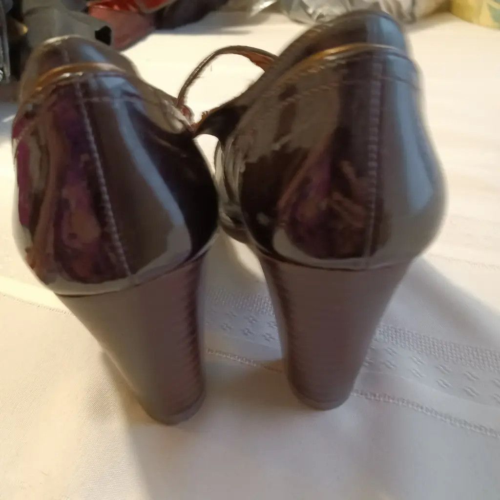 Etienne Aigner Etienne Aigner Vintage Mary Jane Heels Leather Size US 7 / IT 37 - 8 Thumbnail