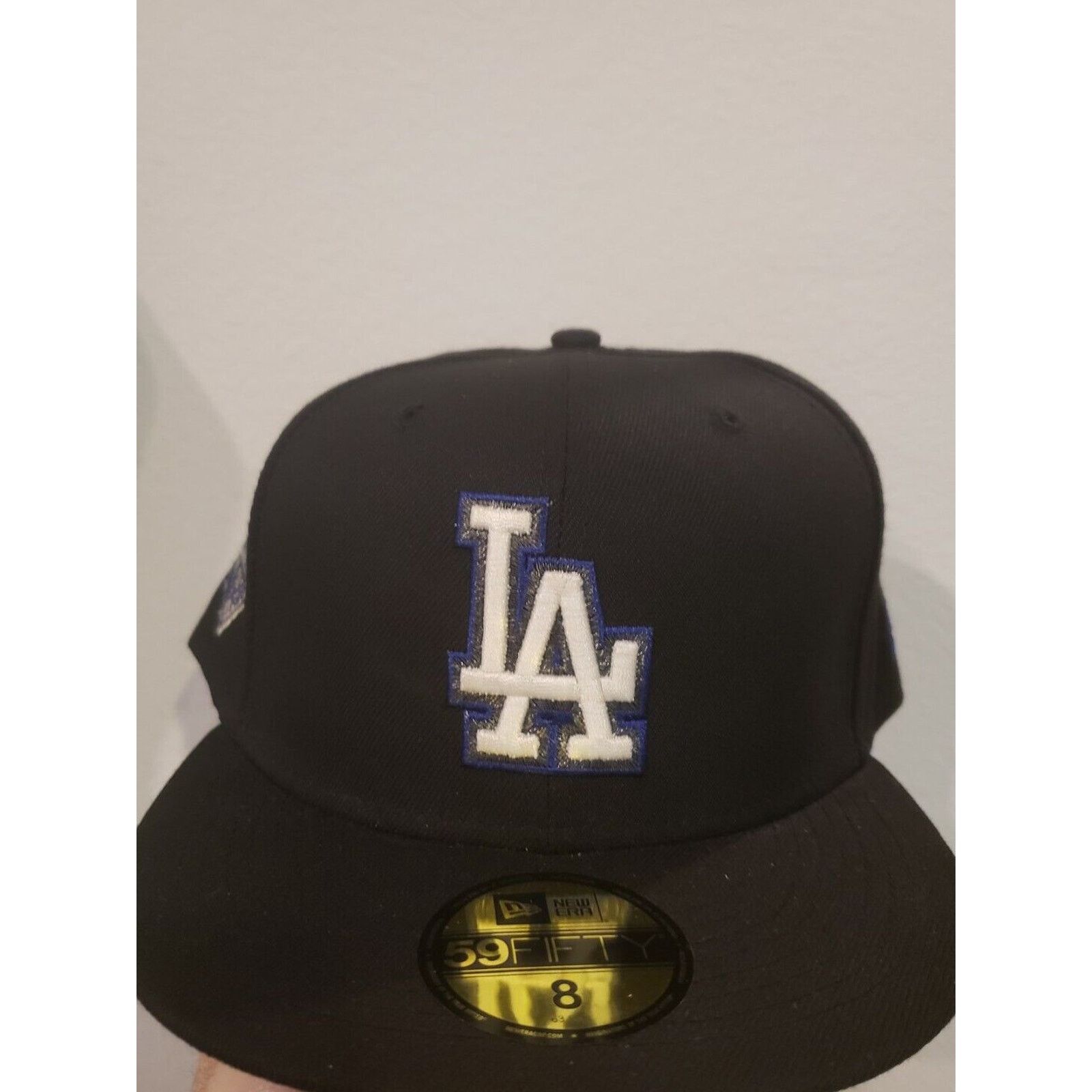 New Era Los Angeles Dodgers Hat Cap 50th Ann Black Size 8 New Era Size ONE SIZE - 1 Thumbnail
