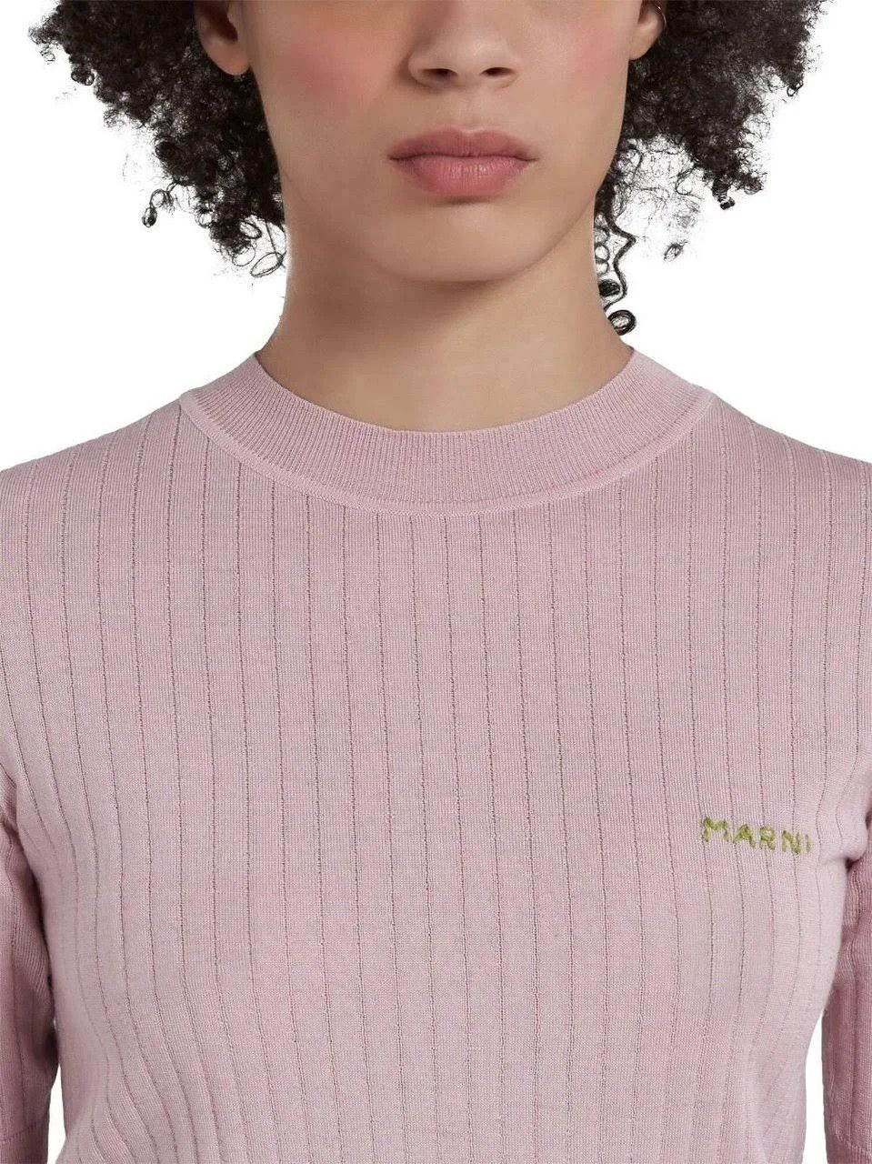 Marni o1w1db10824 Turtleneck Sweater in Pink Size M / US 6-8 / IT 42-44 - 6 Thumbnail