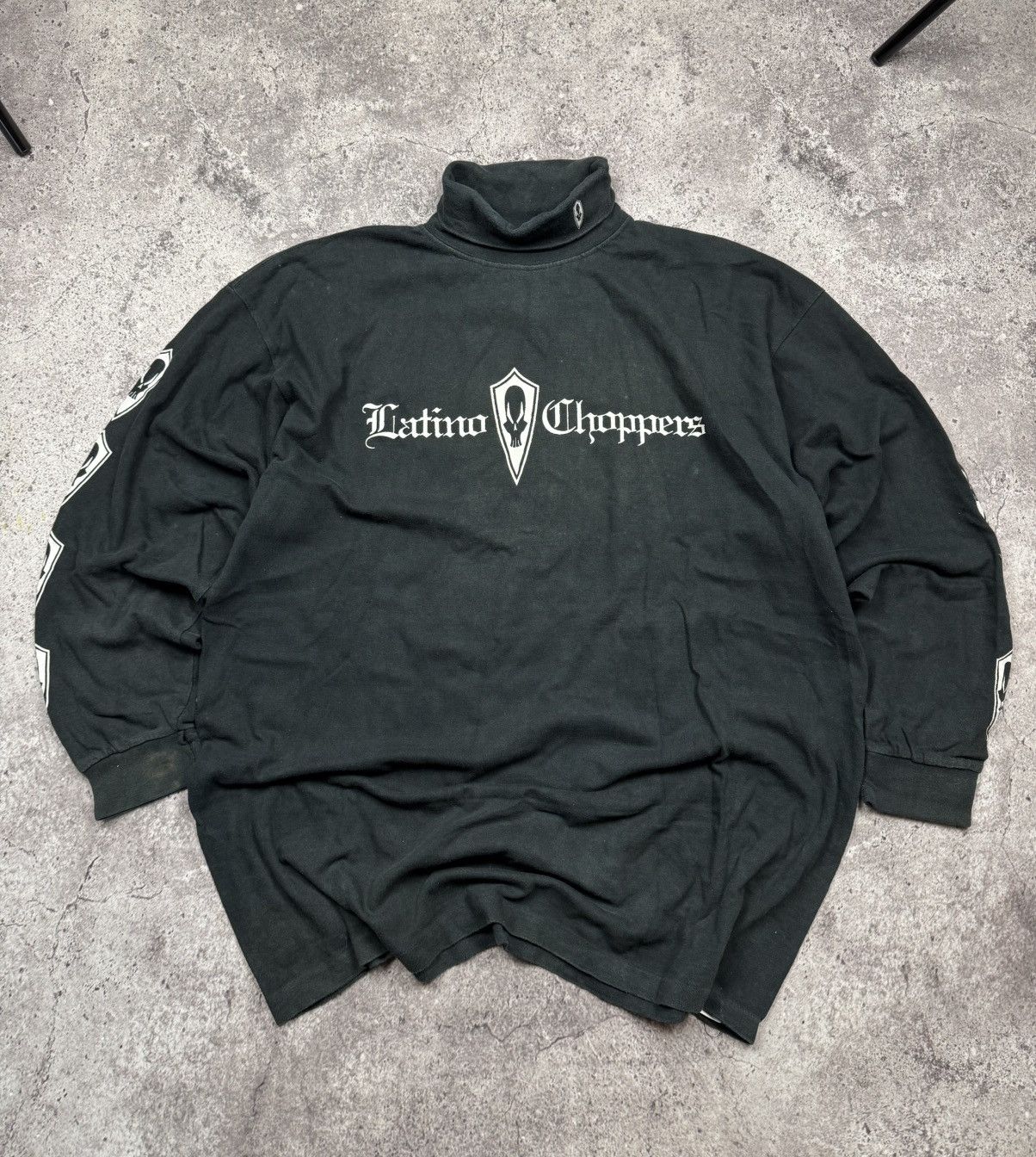 West Coast Choppers Vintage West Coast Latina Choppers Y2K Faded Long Sleeve Size US XL / EU 56 / 4 - 1 Thumbnail