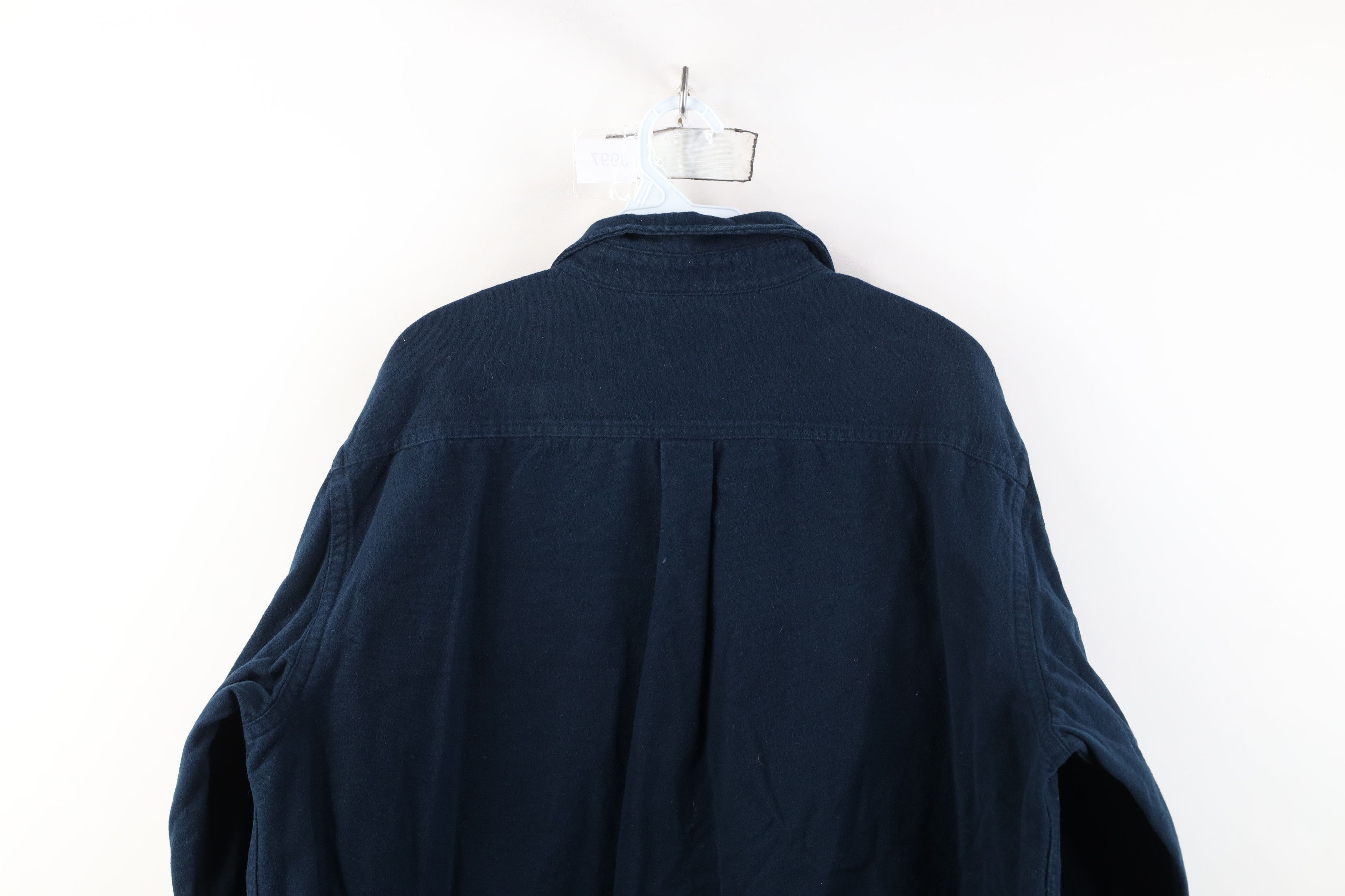L.L. Bean Vintage 90s LL Bean Heavyweight Chamois Cloth Button Shirt Size US XL / EU 56 / 4 - 9 Thumbnail