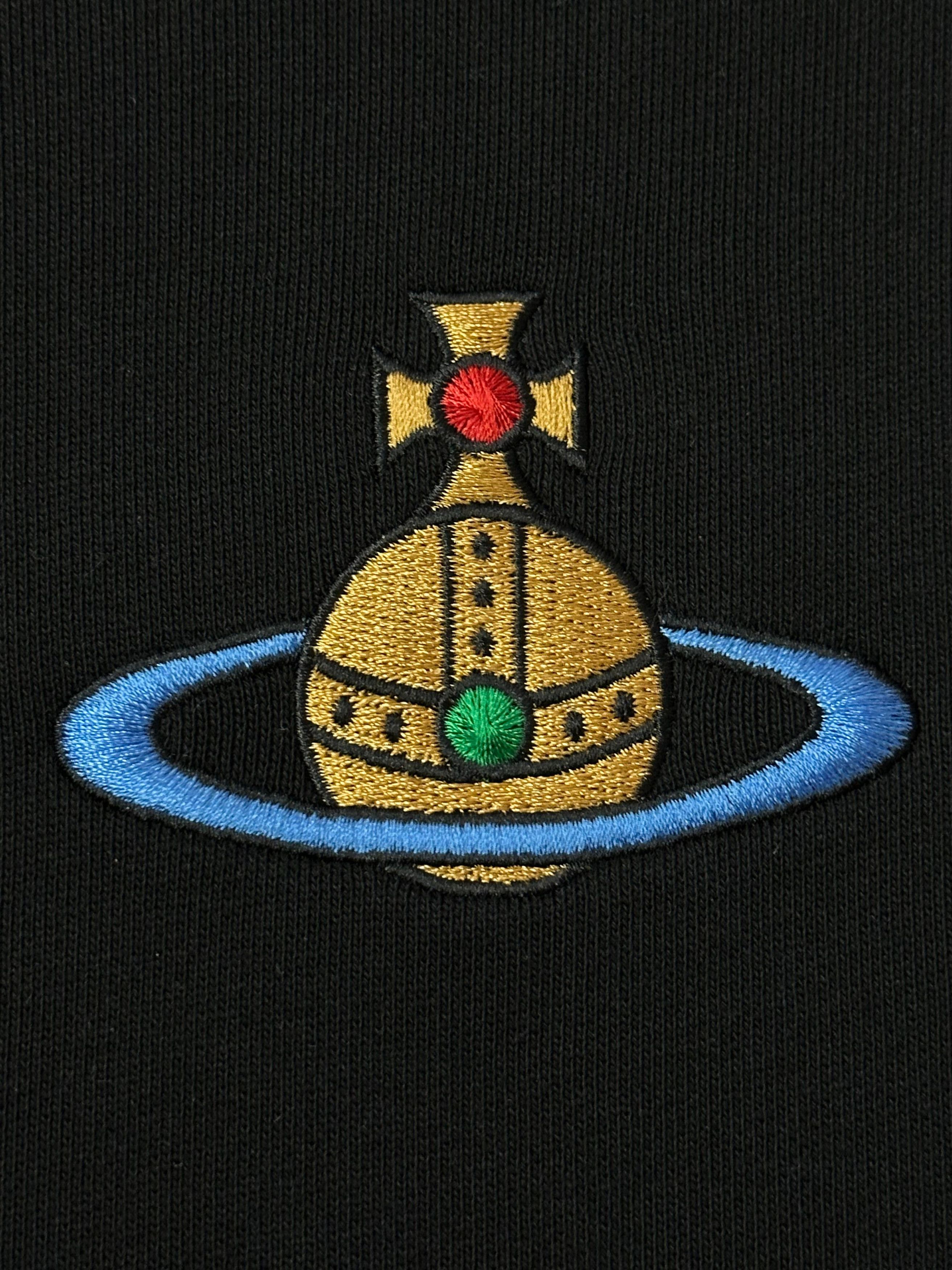 Vivienne Westwood CC000013 Vivienne Westwood Sweatshirt in Black Orb Logo L Size US L / EU 52-54 / 3 - 2 Thumbnail