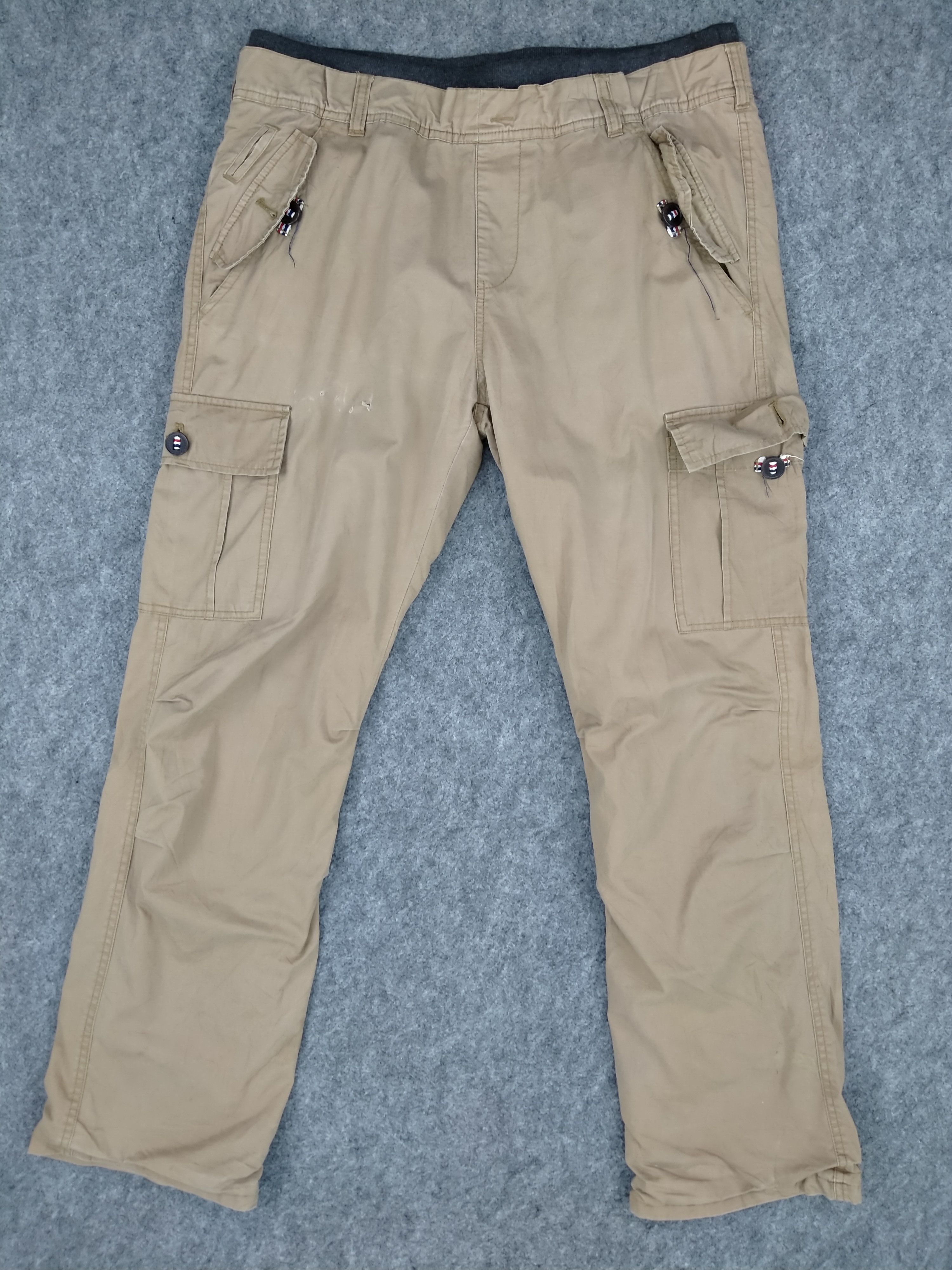 Grn Japanese Brand Cargo Multi Pocket Pants 34 x 30 -CP102
