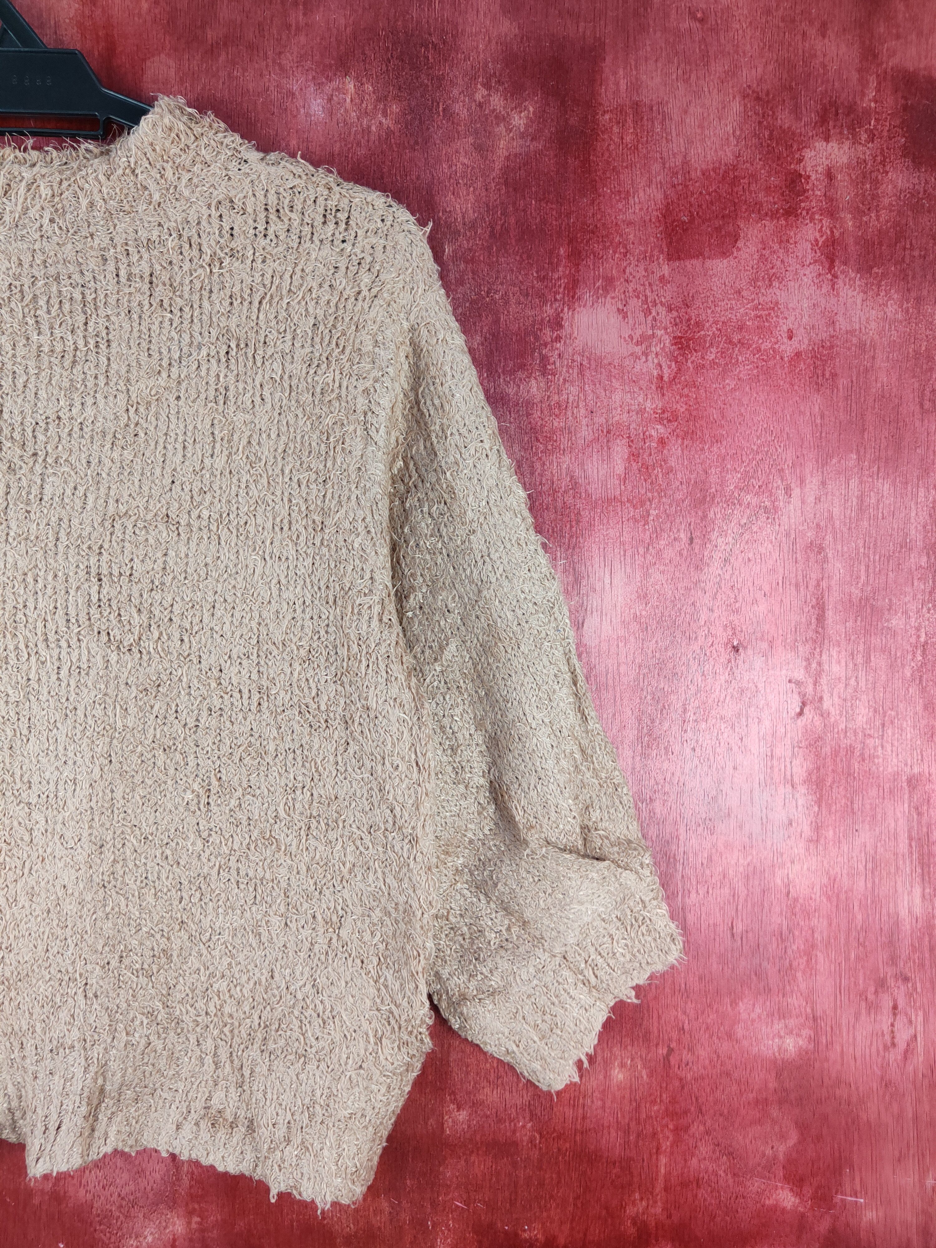 GU × Homespun Knitwear × Japanese Brand GU Brown Shag Shaggy Fur Mohair Knitwear #S1991 Size M / US 6-8 / IT 42-44 - 9 Thumbnail