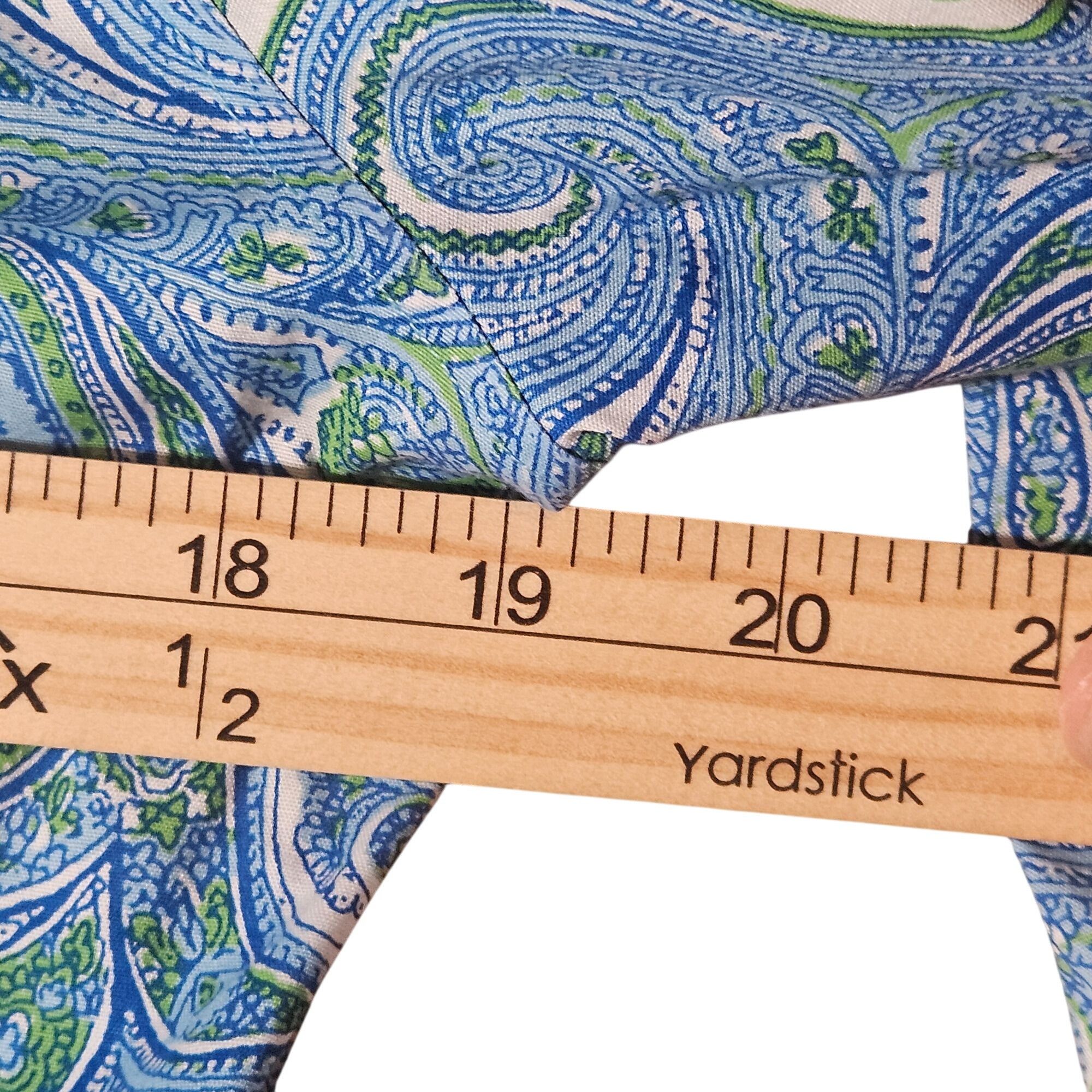 Talbots Talbots Women's Paisley Button Front Shirt Blue/Green 10 Pre Size L / US 10 / IT 46 - 9 Thumbnail