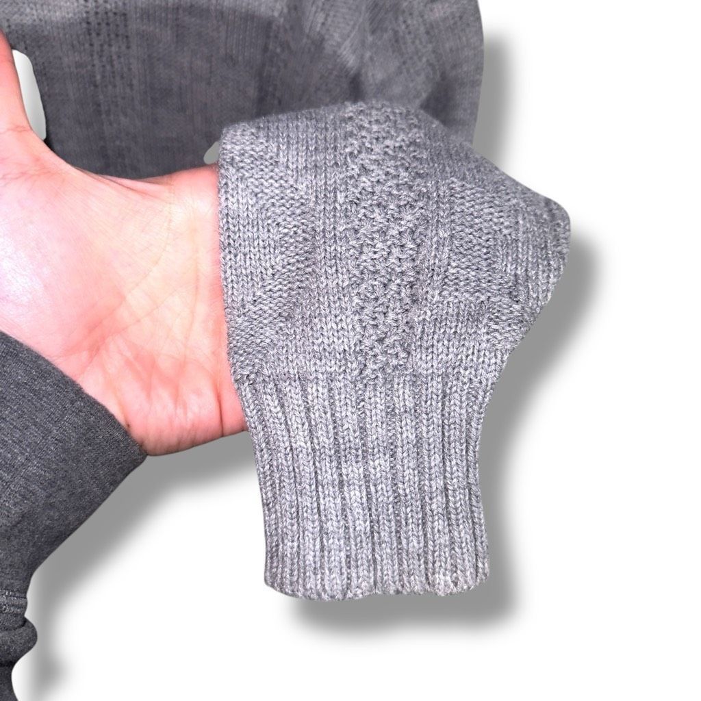 Knightsbridge Gray Knights Bridge Chunky Knit Crewneck Sweater Size M Size US M / EU 48-50 / 2 - 5 Thumbnail