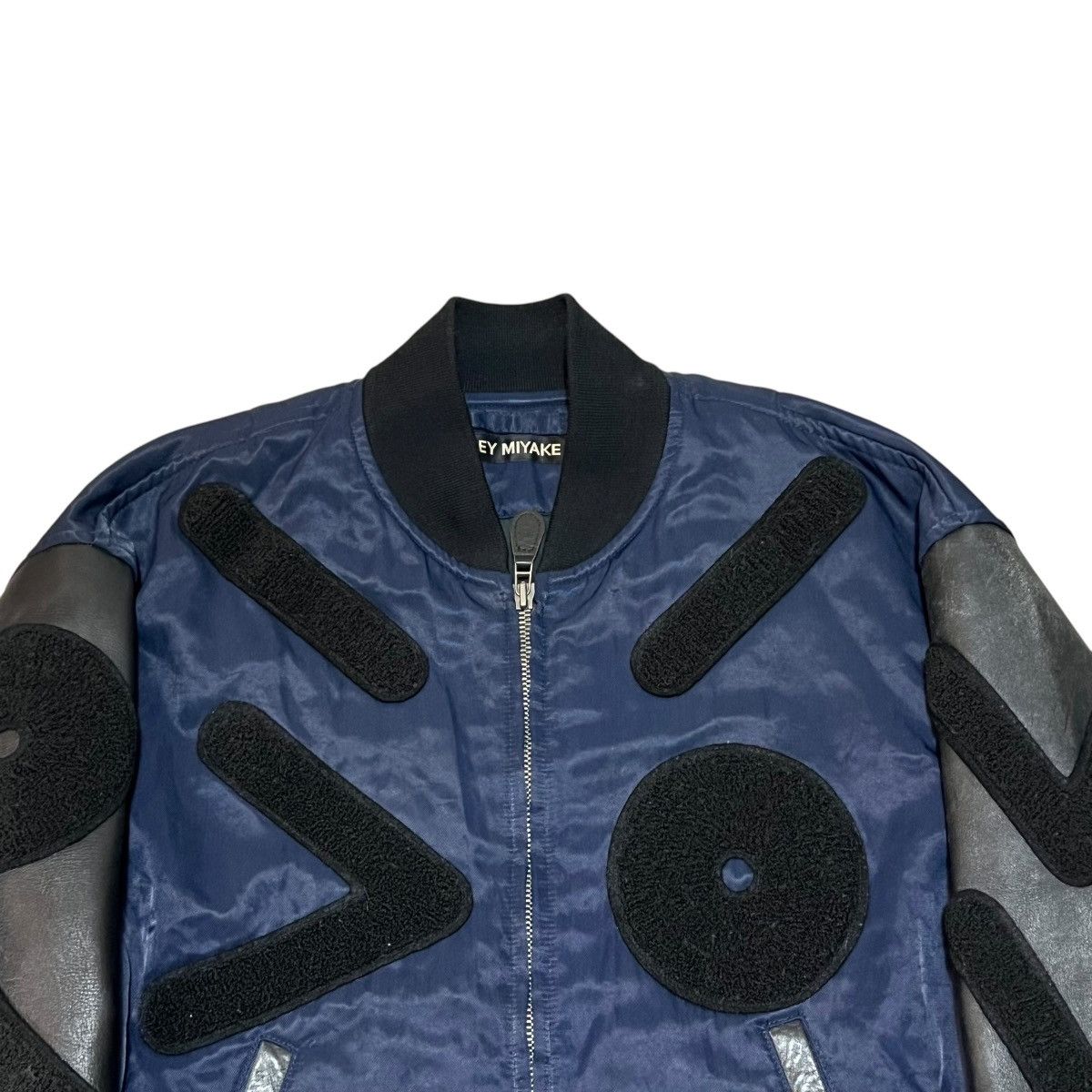 Issey Miyake ISSEY MIYAKE 1994SS VIO Hybrid Leather/Nylon Bomber Jacket Size US M / EU 48-50 / 2 - 2 Thumbnail