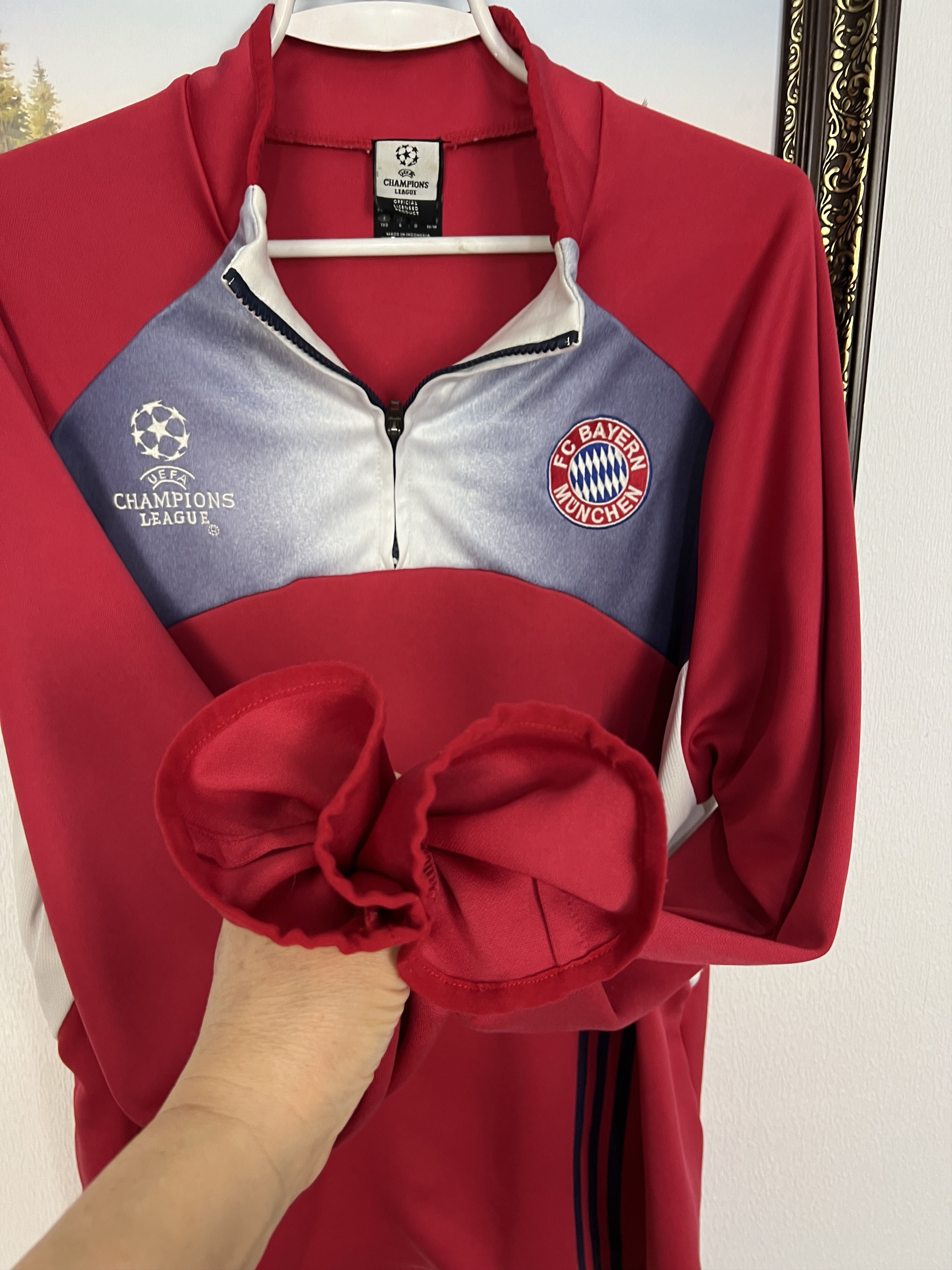 Adidas Vintage Bayern Munich Football Jacket Soccer Track Top Rare Size US M / EU 48-50 / 2 - 4 Thumbnail
