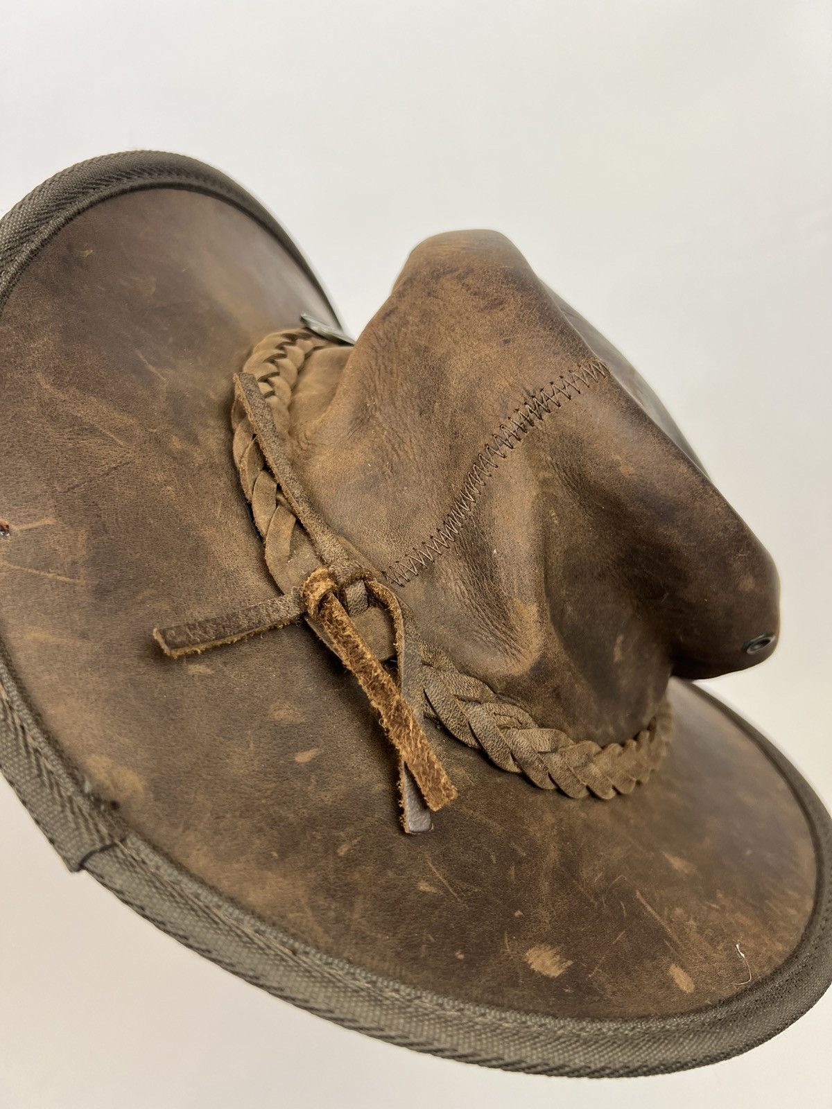 Other Vintage retro barmah leather cowboy punk rock western hat Size ONE SIZE - 10 Thumbnail