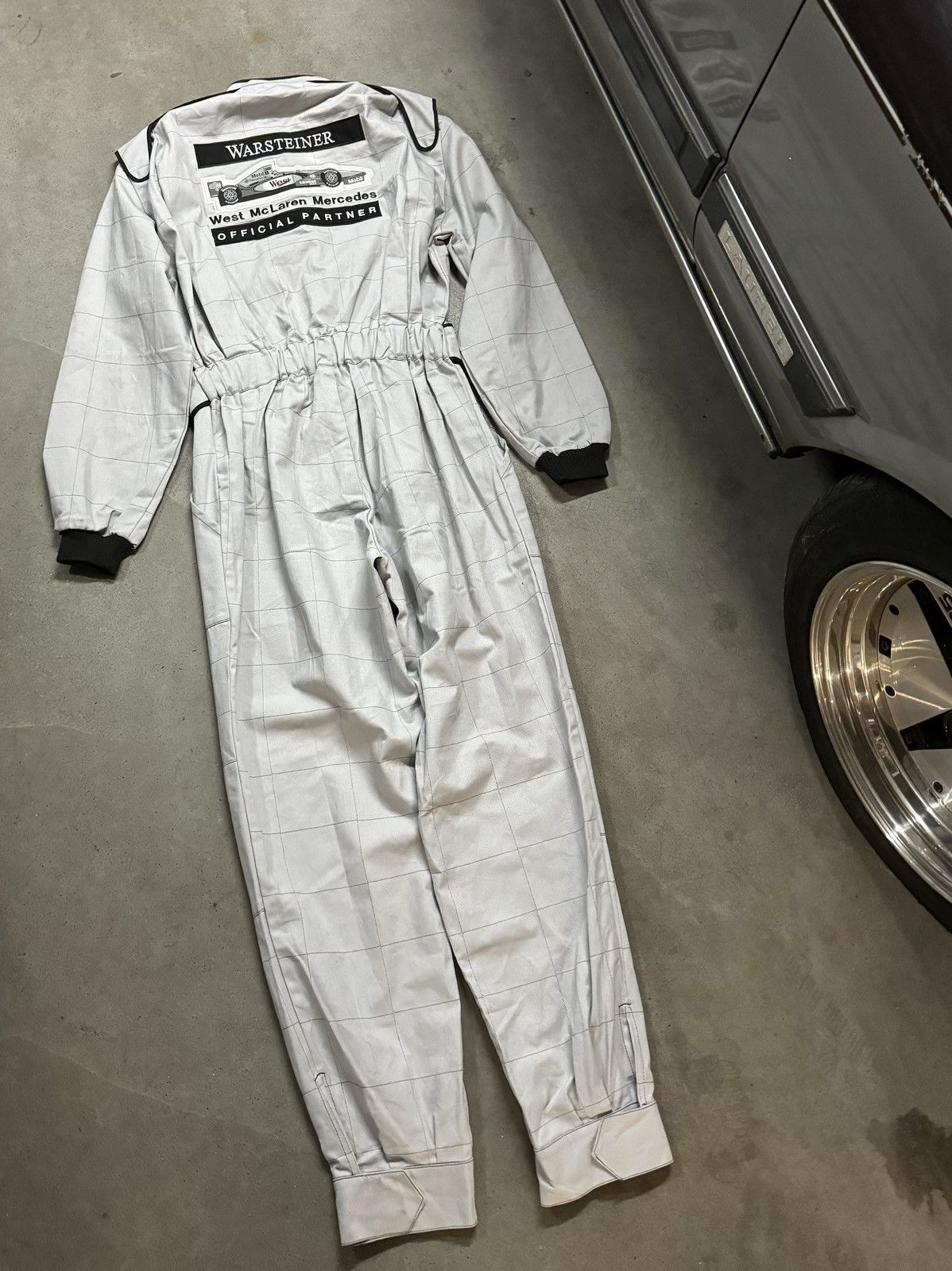 Mercedes-Benz Vintage F1 West McLaren Mercedes Warsteiner Promo Suit Mika Size US XL / EU 56 / 4 - 4 Thumbnail