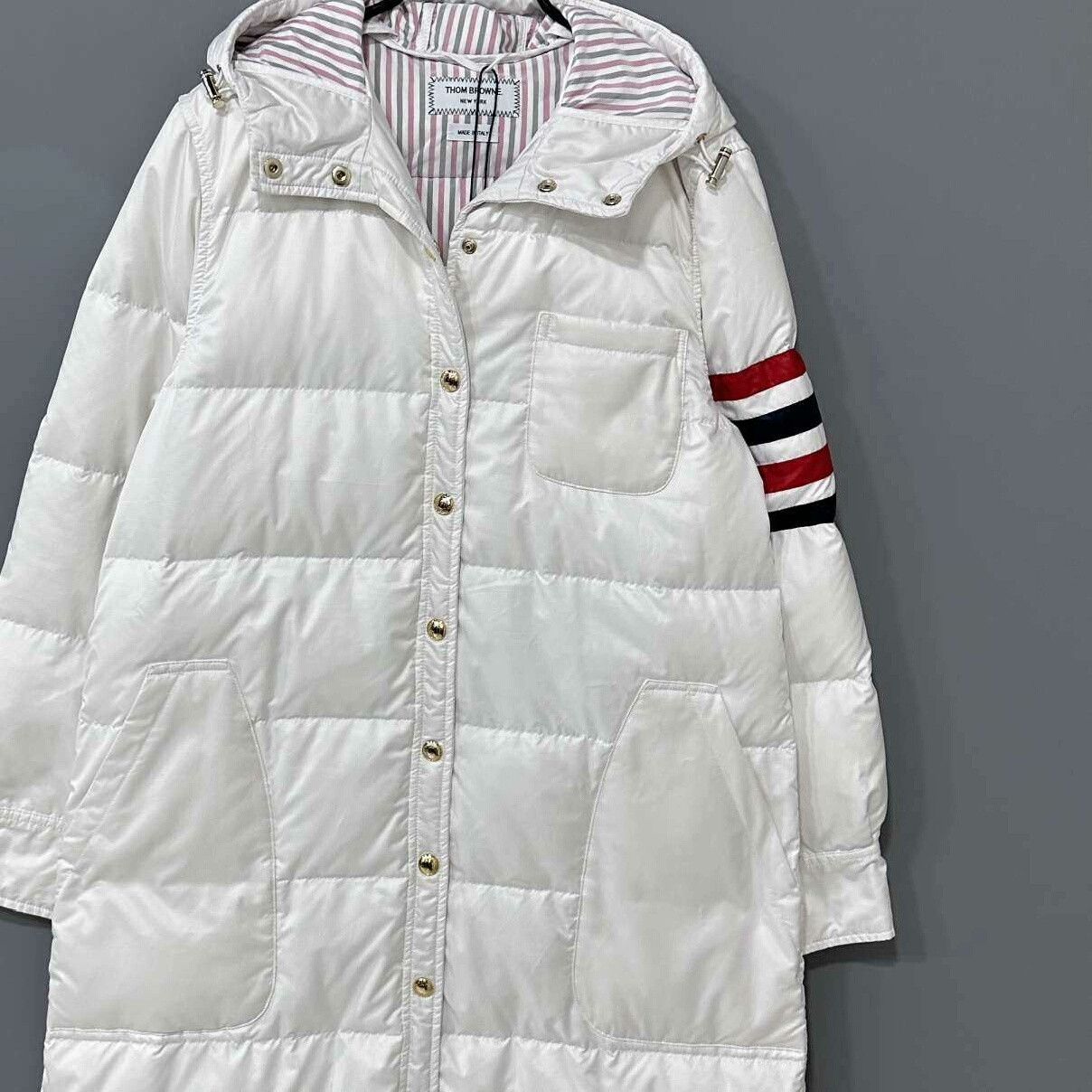 Thom Browne Thom Browne Down Long Brown Down Jacket M Women Size M / US 6-8 / IT 42-44 - 1 Thumbnail