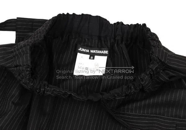 Junya Watanabe Junya Watanabe size S Black vintage striped design pants Size 23" - 6 Thumbnail