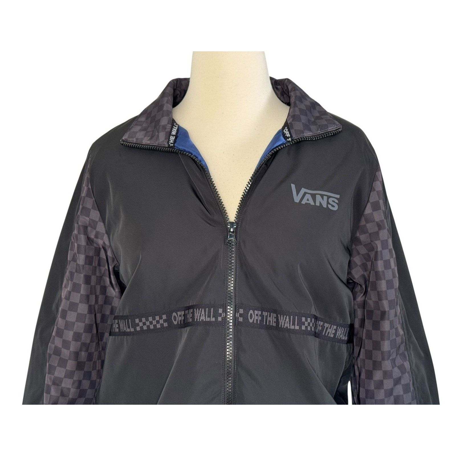 Vans VANS BMX Urban Remix Checkerboard Puffer Bomber Jacket Sz XS Size XS / US 0-2 / IT 36-38 - 6 Thumbnail