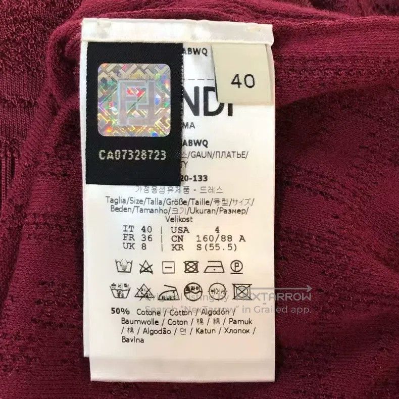 Fendi Fendi FF Full Print Knit Dress Size XS / US 0-2 / IT 36-38 - 4 Thumbnail