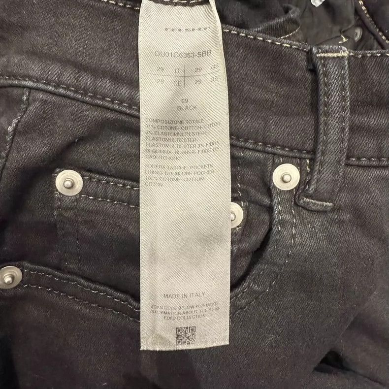 Rick Owens RICK OWENS Black Flared Zipper Jeans Size 29-2508 Size US 29 - 6 Thumbnail