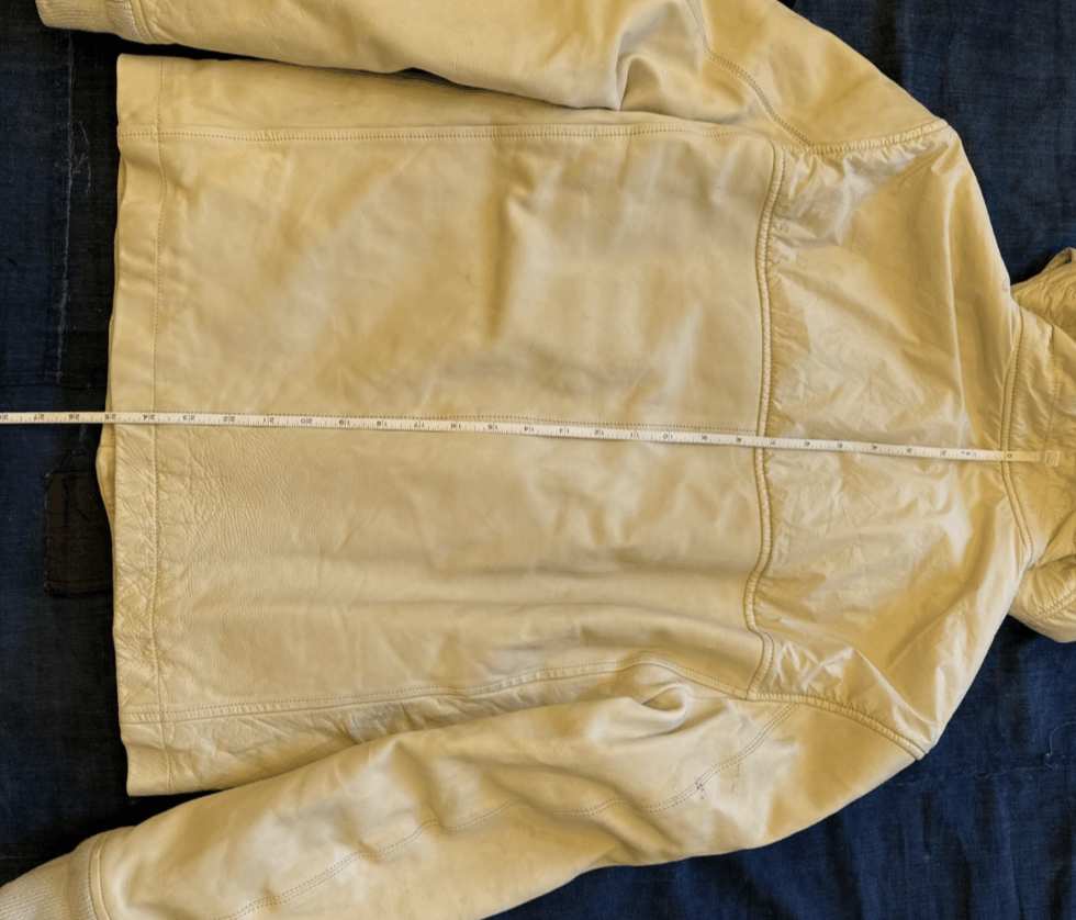 Stone Island Stone Island White Leather Hooded Jacket Size US L / EU 52-54 / 3 - 11 Thumbnail