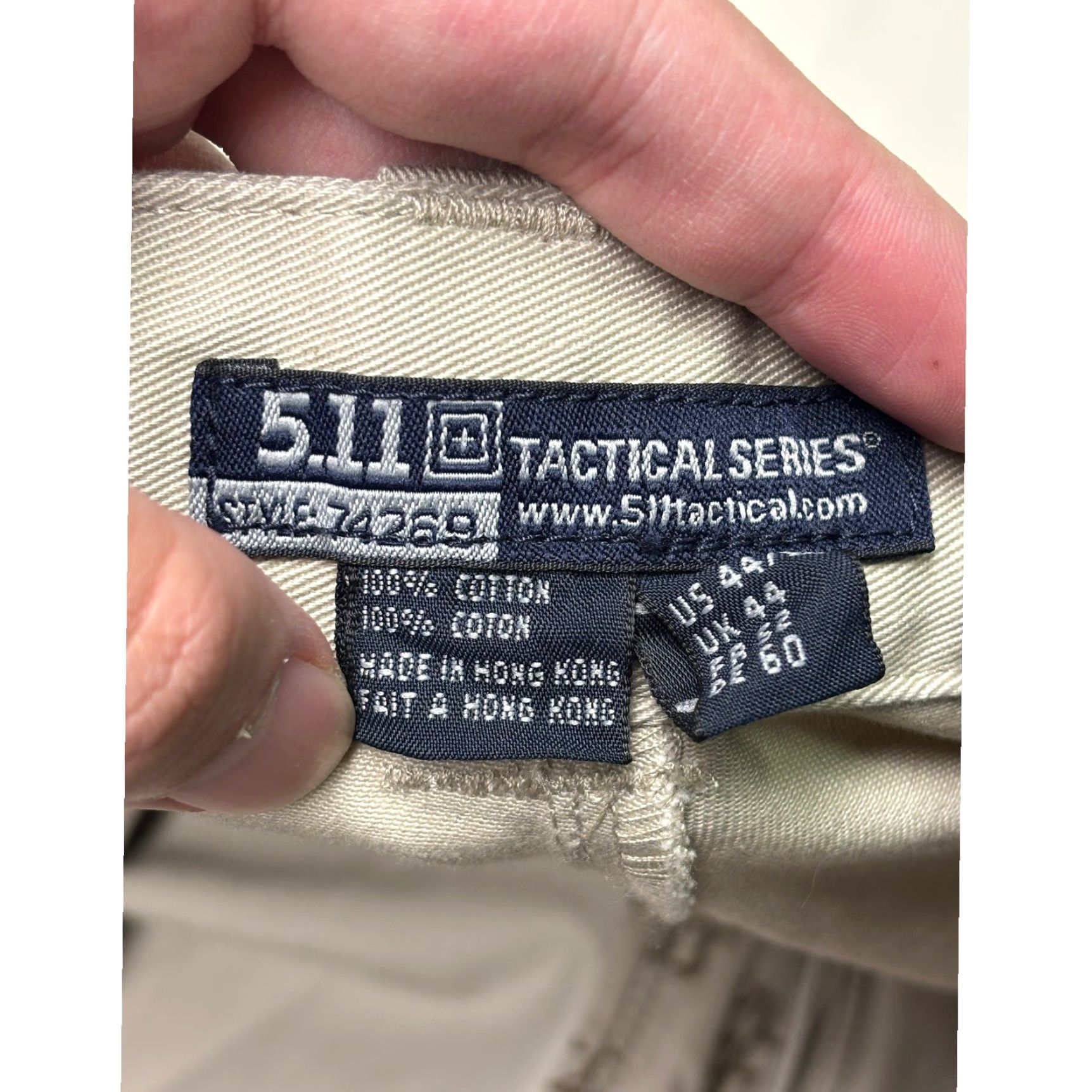 Vintage 5.11 Tactical Series Covert Khakis Pants 5-Pocket Design Regular 44x36 Khaki Beige Men Size US 44 / EU 60 - 5 Thumbnail