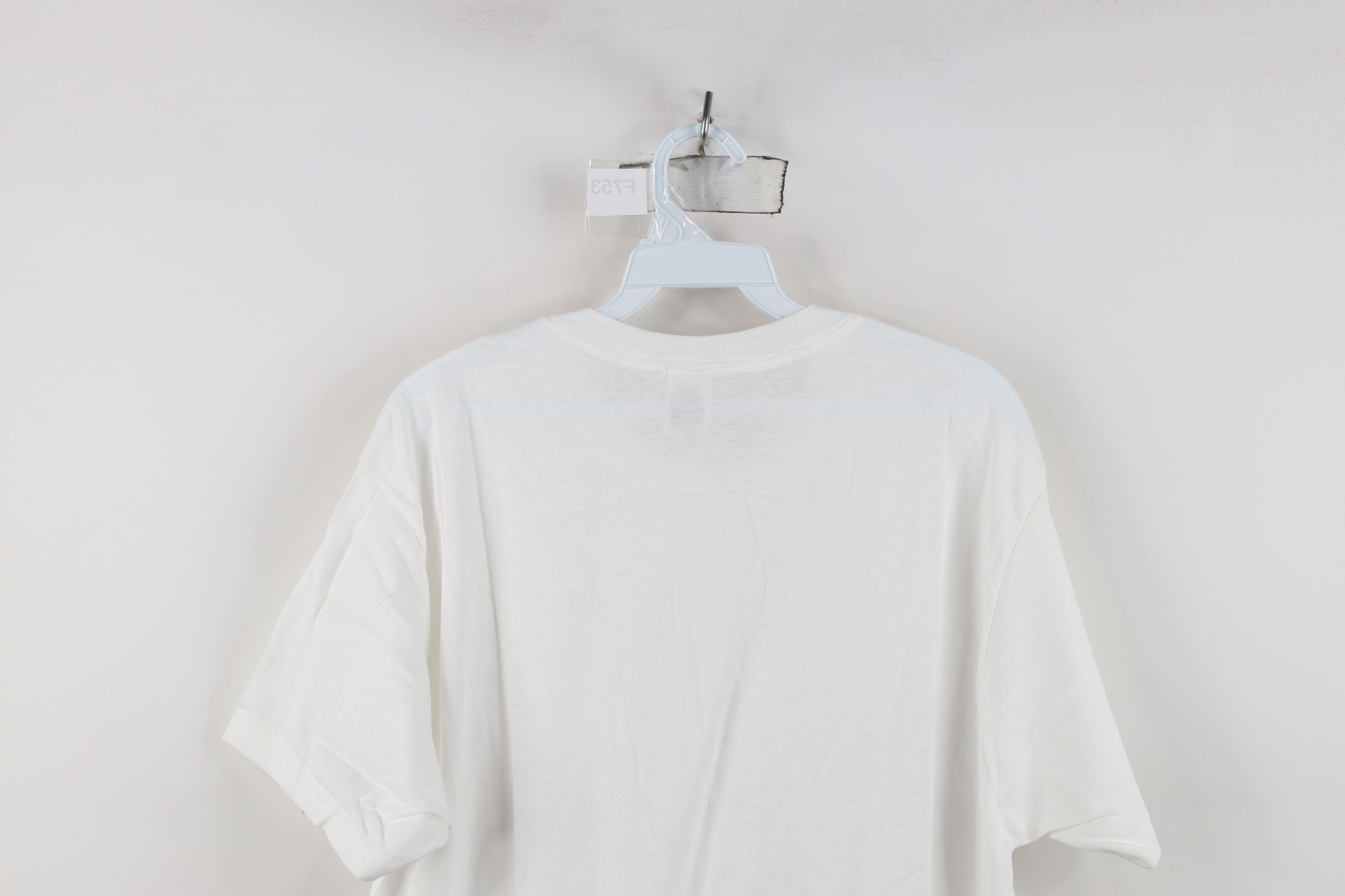 Vintage Vintage 90s Streetwear Cotton Short Sleeve T-Shirt White Size US L / EU 52-54 / 3 - 13 Thumbnail