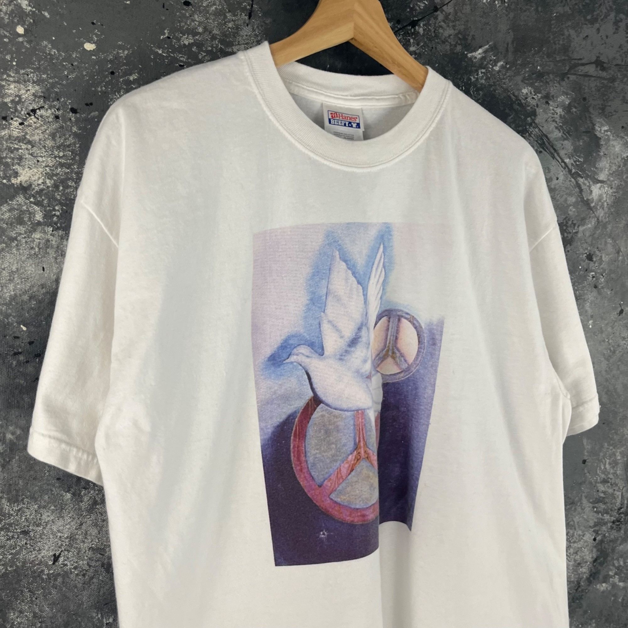 Vintage Vintage 90’s Peace Art shirt Size US L / EU 52-54 / 3 - 2 Thumbnail