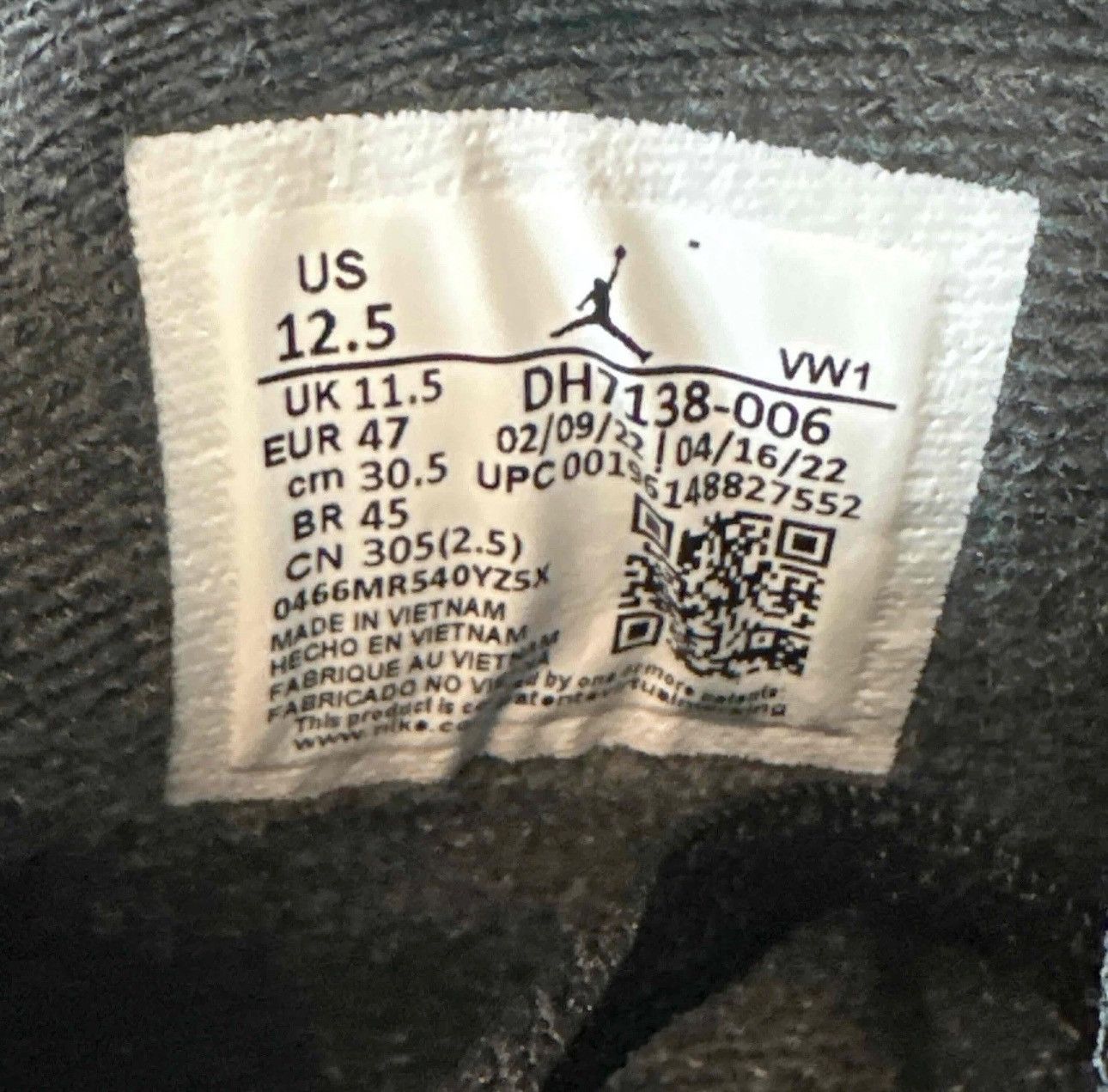 Jordan Brand Jordan 4 Retro SE Black Canvas Size US 12.5 / EU 45-46 - 7 Thumbnail