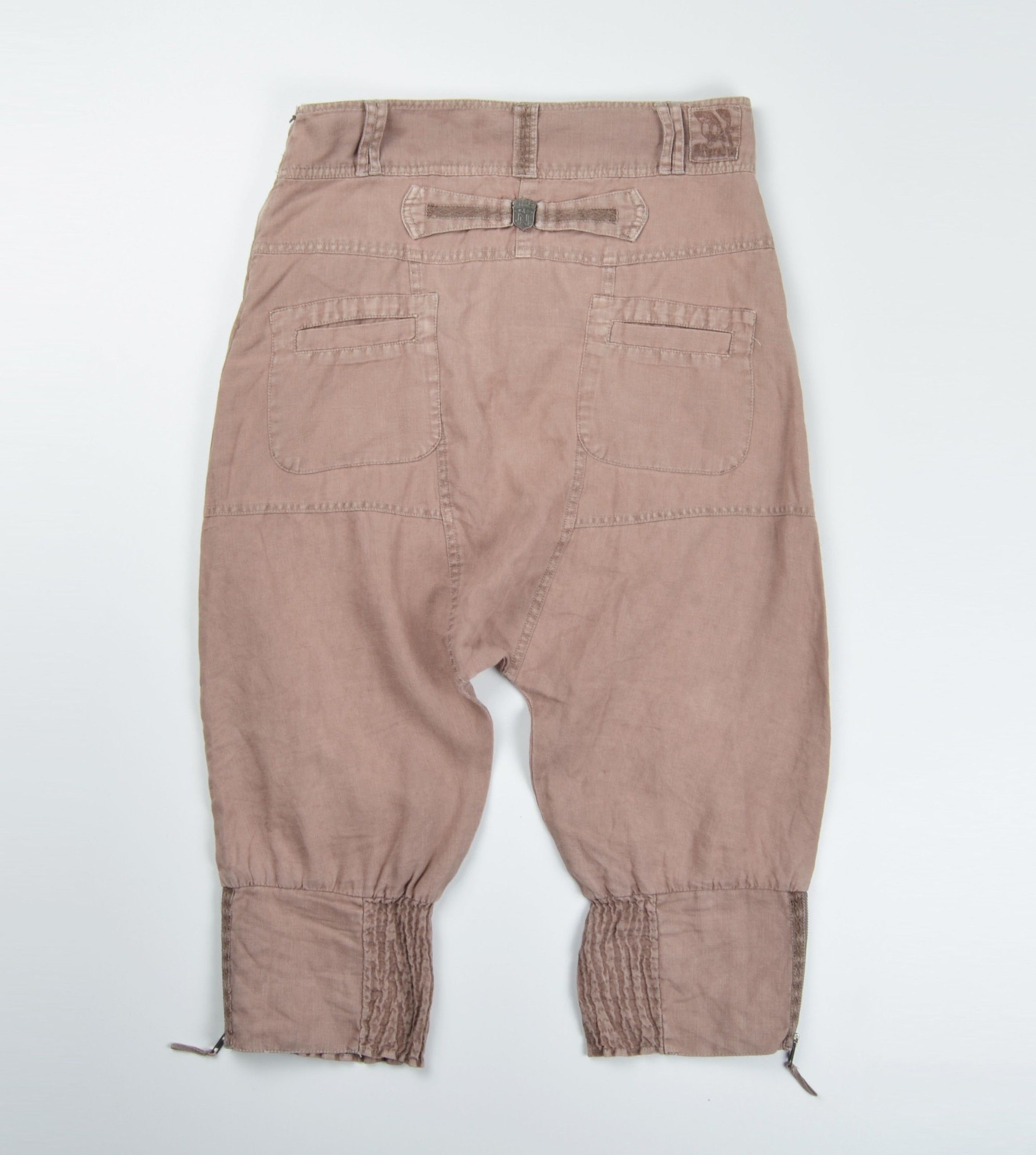 Other NILE Avant-Garde Linen Cropped Utility Pants Balloon Fit Size 32" / US 10 / IT 46 - 2 Thumbnail