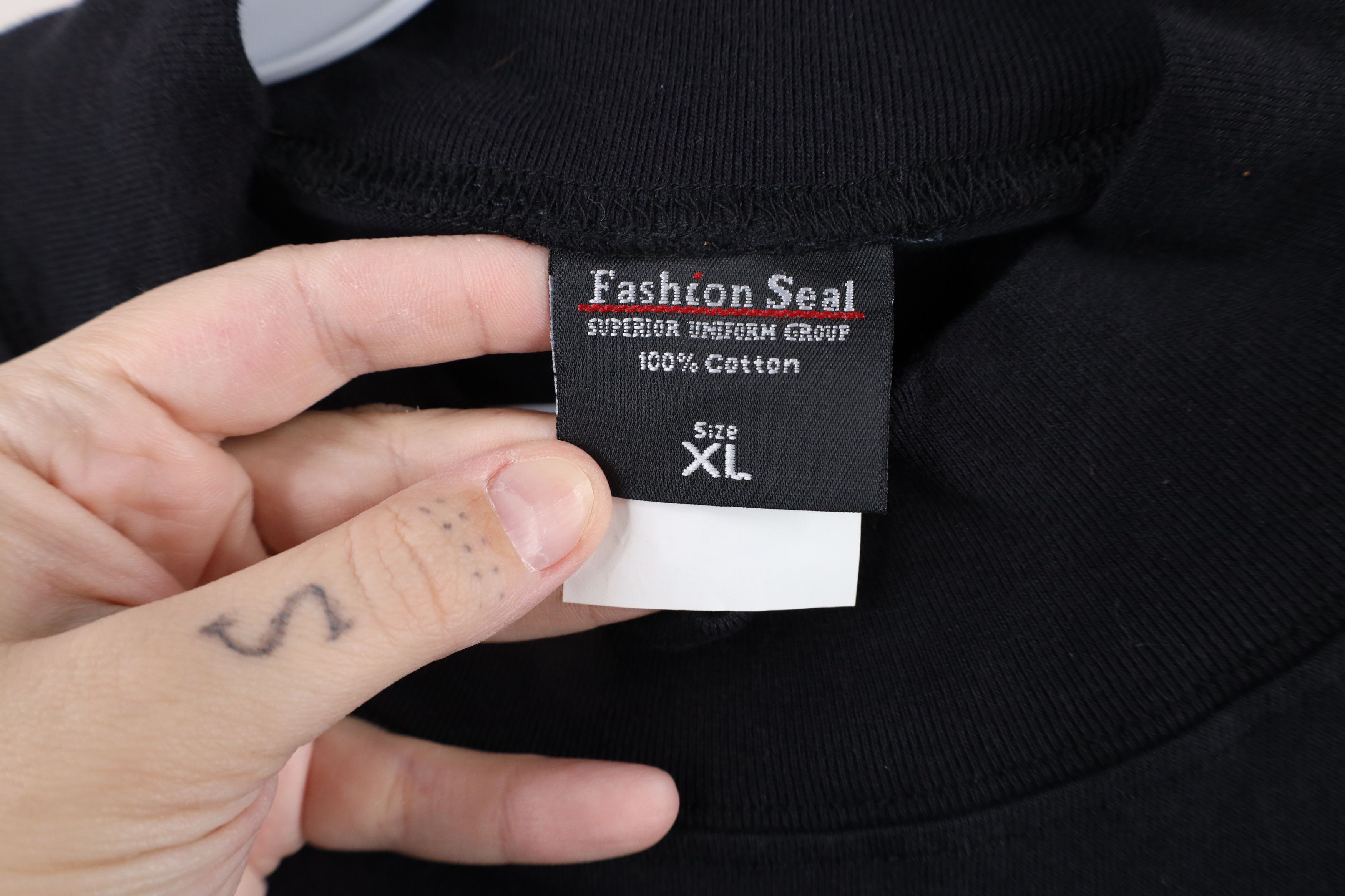 Vintage Vintage 90s Streetwear Long Sleeve T-Shirt Black Cotton Size US XL / EU 56 / 4 - 4 Thumbnail