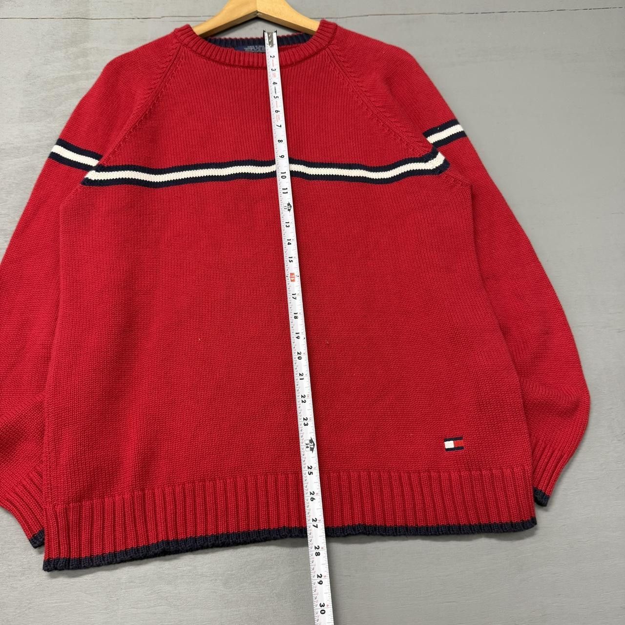 Tommy Hilfiger Vintage Tommy Hilfiger Striped Chunky Sweater Men’s Large Size US L / EU 52-54 / 3 - 5 Thumbnail