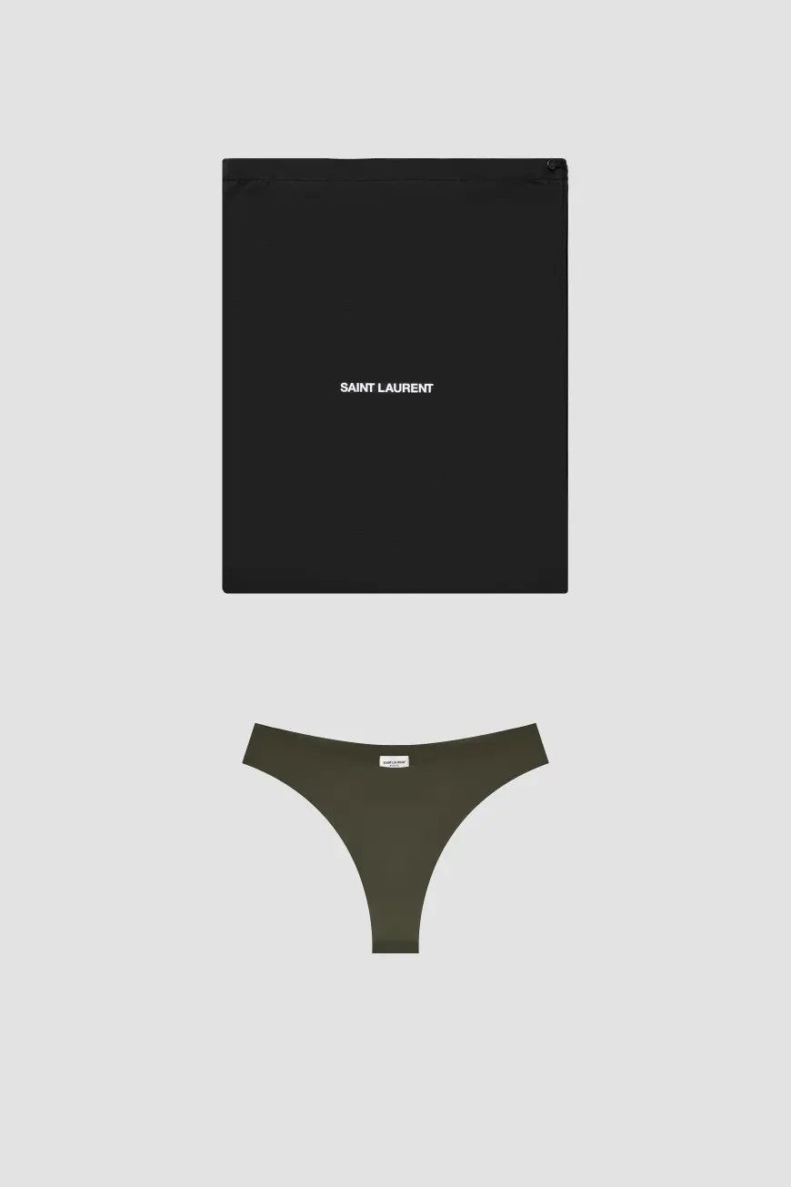 Saint Laurent Paris o1s1wg111024 Size: S / Tanga Taille Haute Jersey Panties Size ONE SIZE - 4 Thumbnail
