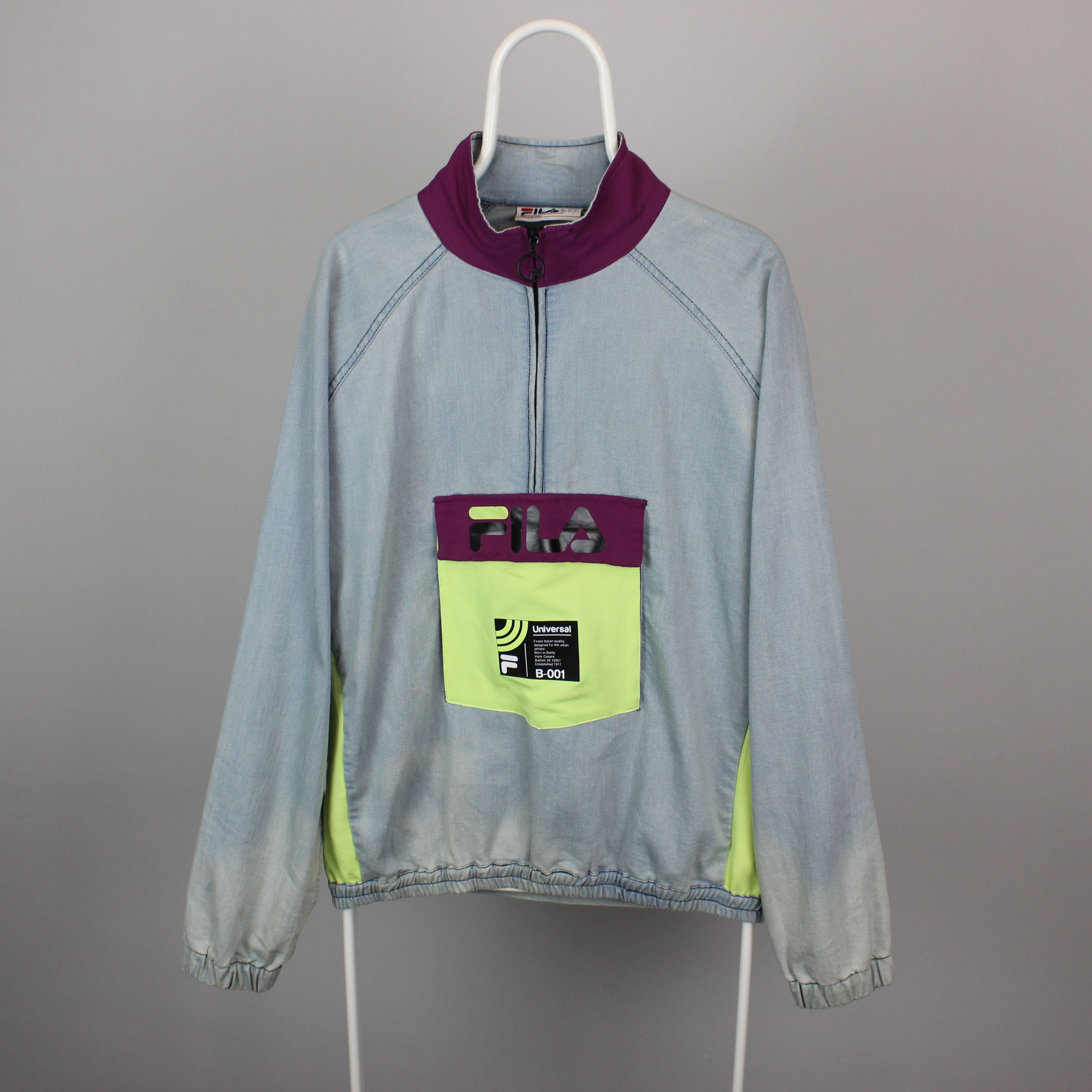 Fila Fila archive revival hip hop B-001 1/4 zip Track top L Size US L / EU 52-54 / 3 - 7 Thumbnail