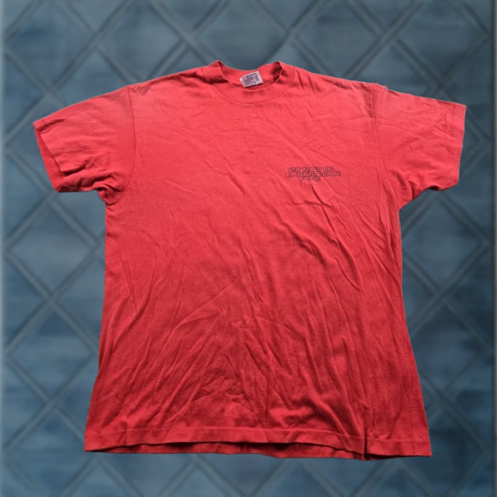 TEE JAYS VINTAGE Tee Jays Shirt Mens Large Red Canoes 1989 Single Stitch Tee Jays Logo Graphic Print Cotton T-Shirt Summer 80s Summer PR Men's Size US L / EU 52-54 / 3 - 1 Thumbnail