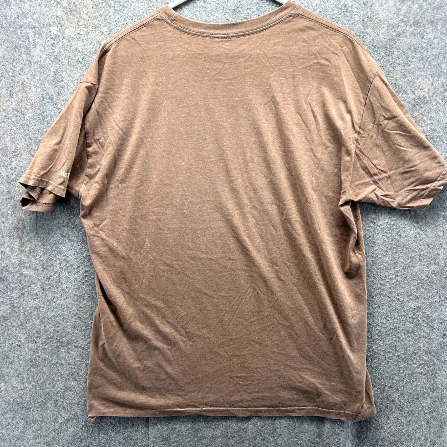 Marmot Marmot Shirt Mens Large Khaki Crewneck Short Sleeve Cotton T-Shirt Beige Mountain Print Logo Size US L / EU 52-54 / 3 - 2 Thumbnail